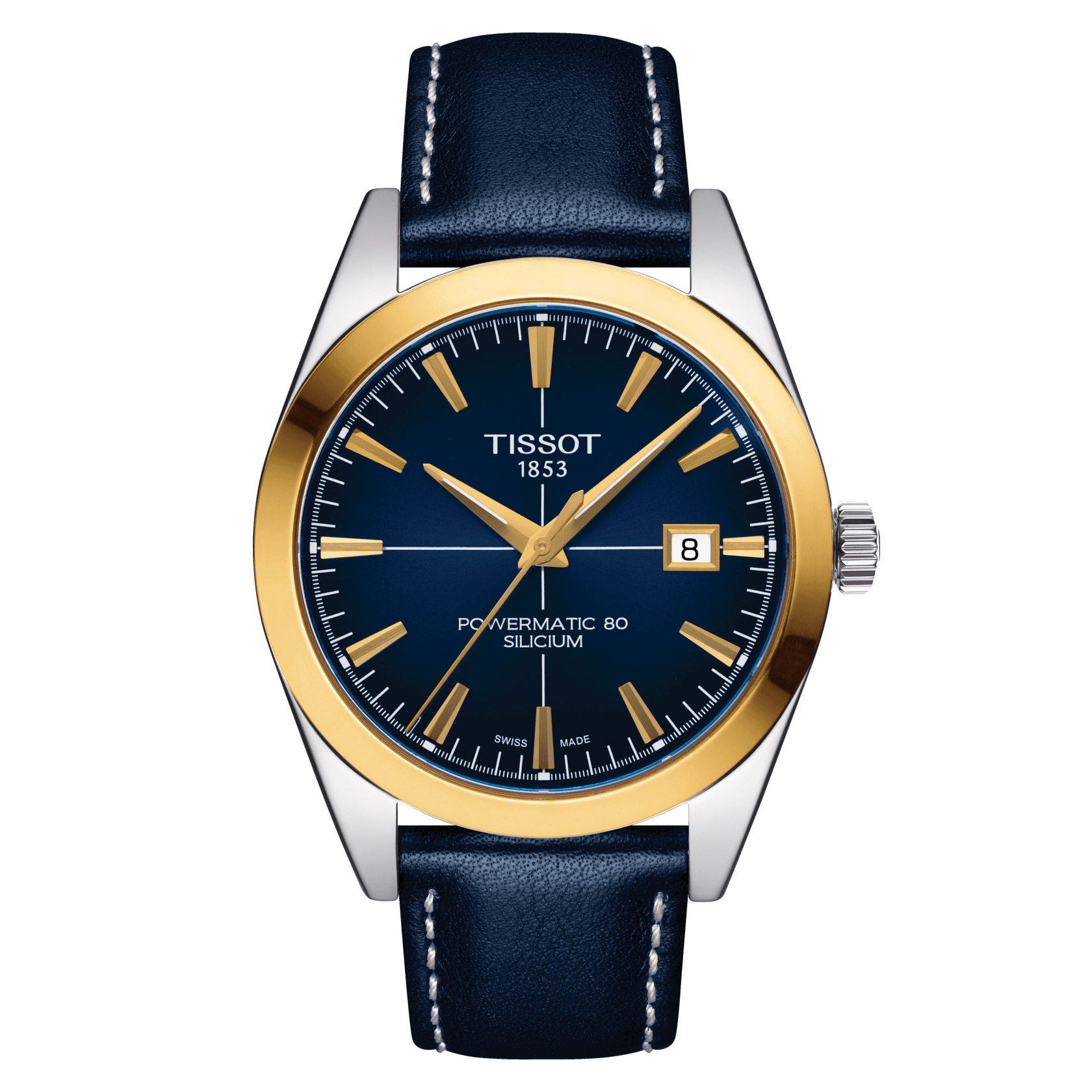 TISSOT GENTLEMAN POWERMATIC 80 SILICIUM SOLID 18K GOLD BEZEL T-Gold Référence :  T927.407.46.041.01 -1