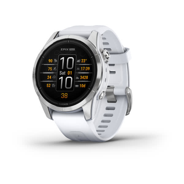 epix™ Pro (Gen 2) Standard Edition | 42 mm - Silver avec bracelet blanc epix™ Référence :  010-02802-01 -1