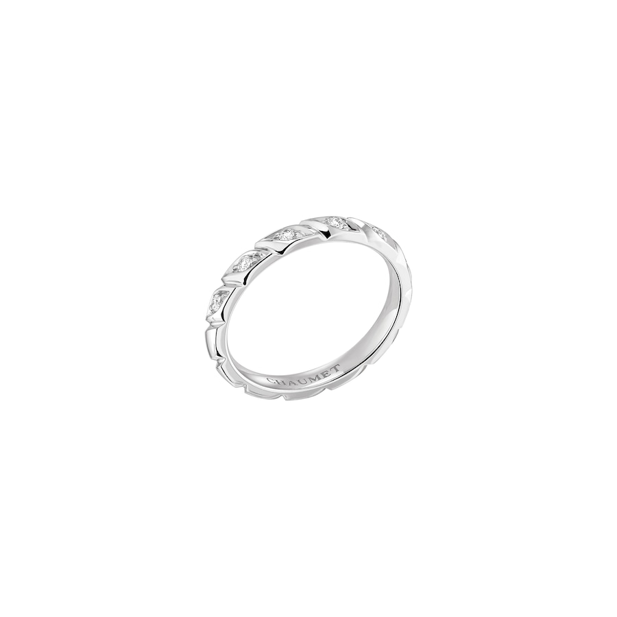 Alliance Torsade de Chaumet Alliances femme - Platine Référence :  082724 -1