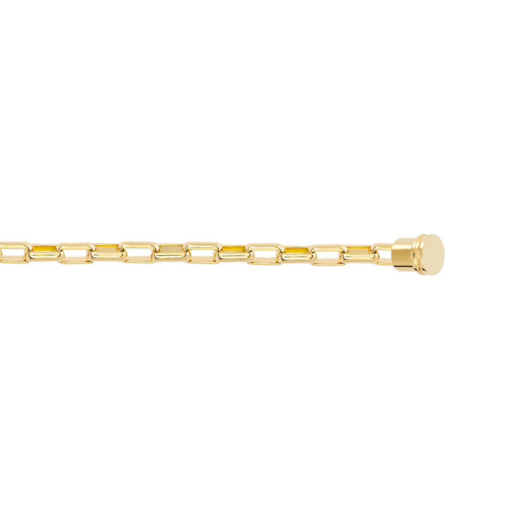 Bracelet maillons or jaune 750/1000e Force 10 Référence :  6B0430 -1