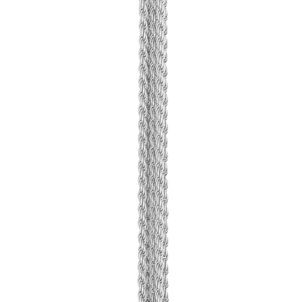 Bracelet multichaîne or blanc 750/1000e Force 10 Référence :  6B1012 -3