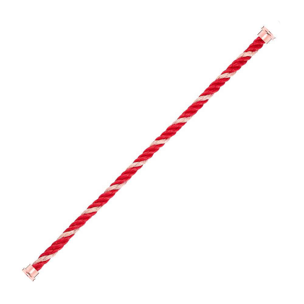 Cable or rose et textile rouge Force 10 Référence :  6B1032 -2