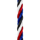 Cable Emblème bleu, blanc, rouge et noir Force 10 Référence :  6B1049 -3
