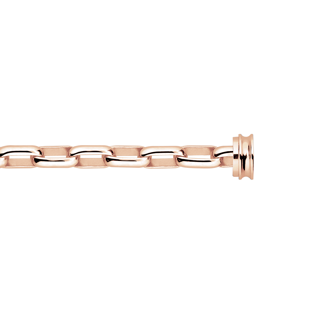 Bracelet maillons or rose 750/1000e Force 10 Référence :  6B1131 -1