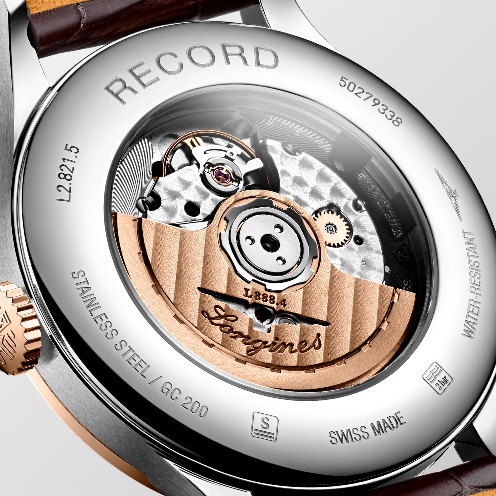 Collection Record Watchmaking Tradition Référence :  L2.821.5.11.2 -3