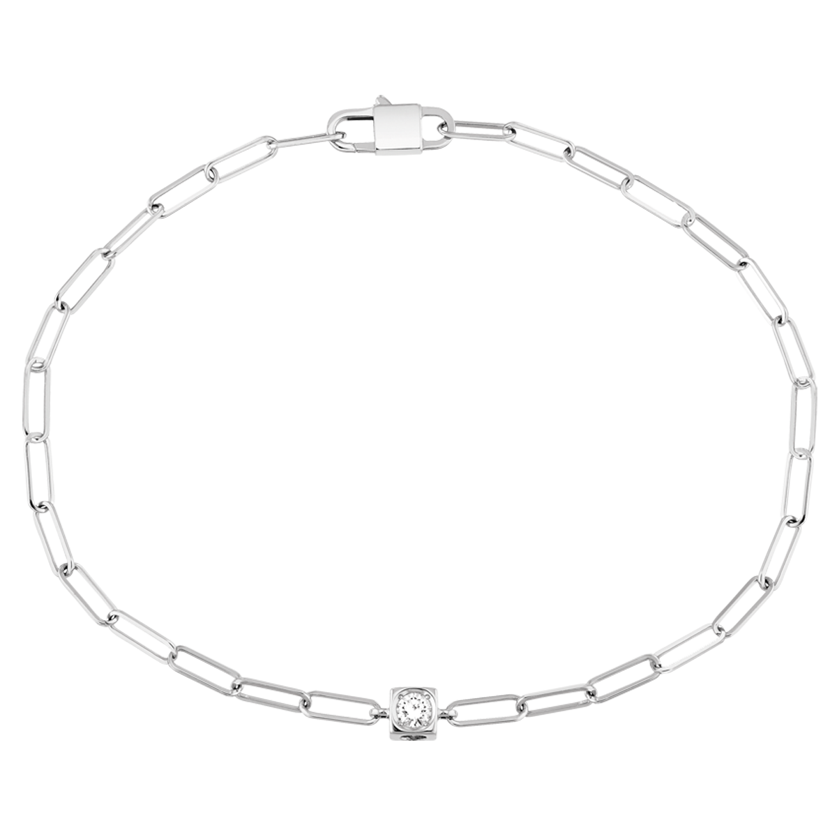 Bracelet Le Cube Diamant or blanc et diamant Le Cube Diamant Référence :  308512 -1