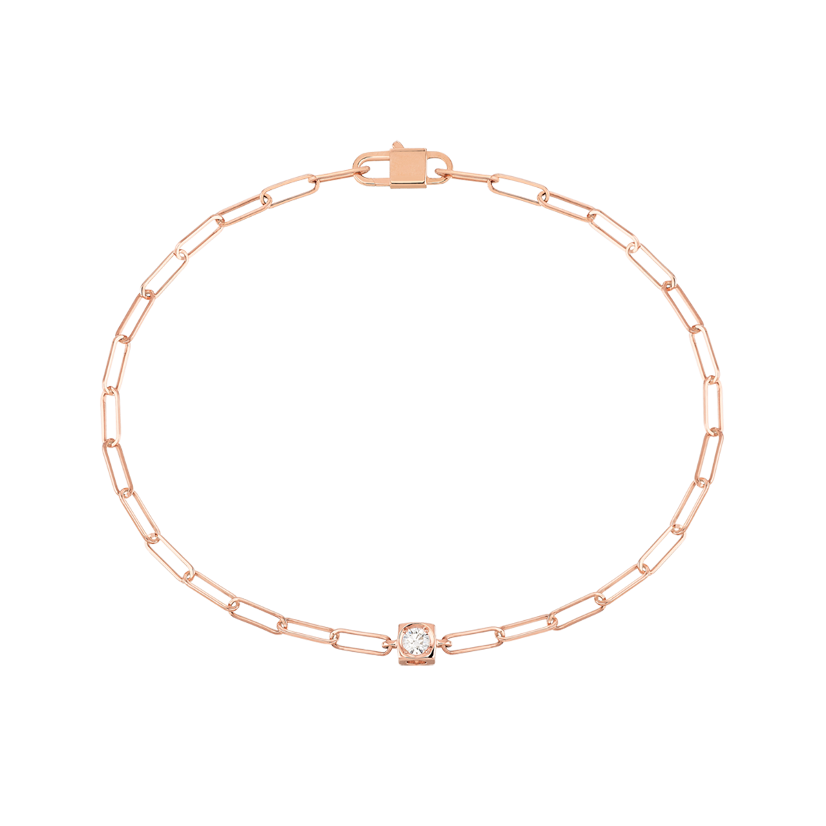 Bracelet Le Cube Diamant or rose et diamant Menottes dinh van Référence :  308515 -3