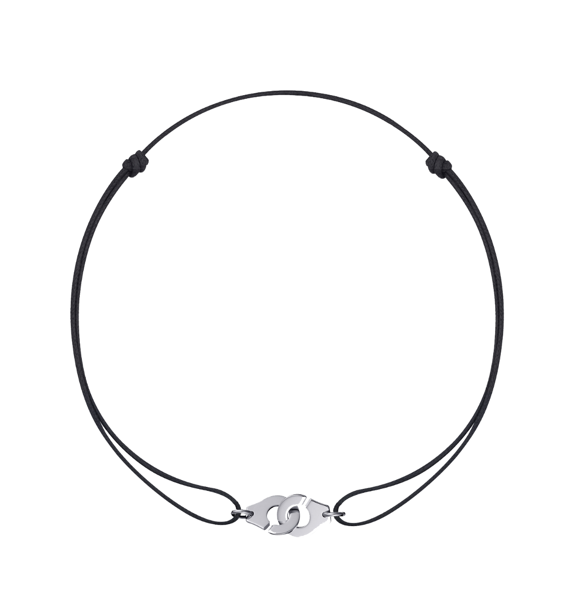 Bracelet sur cordon Menottes dinh van R8 or blanc Menottes dinh van Référence :  319102 -3