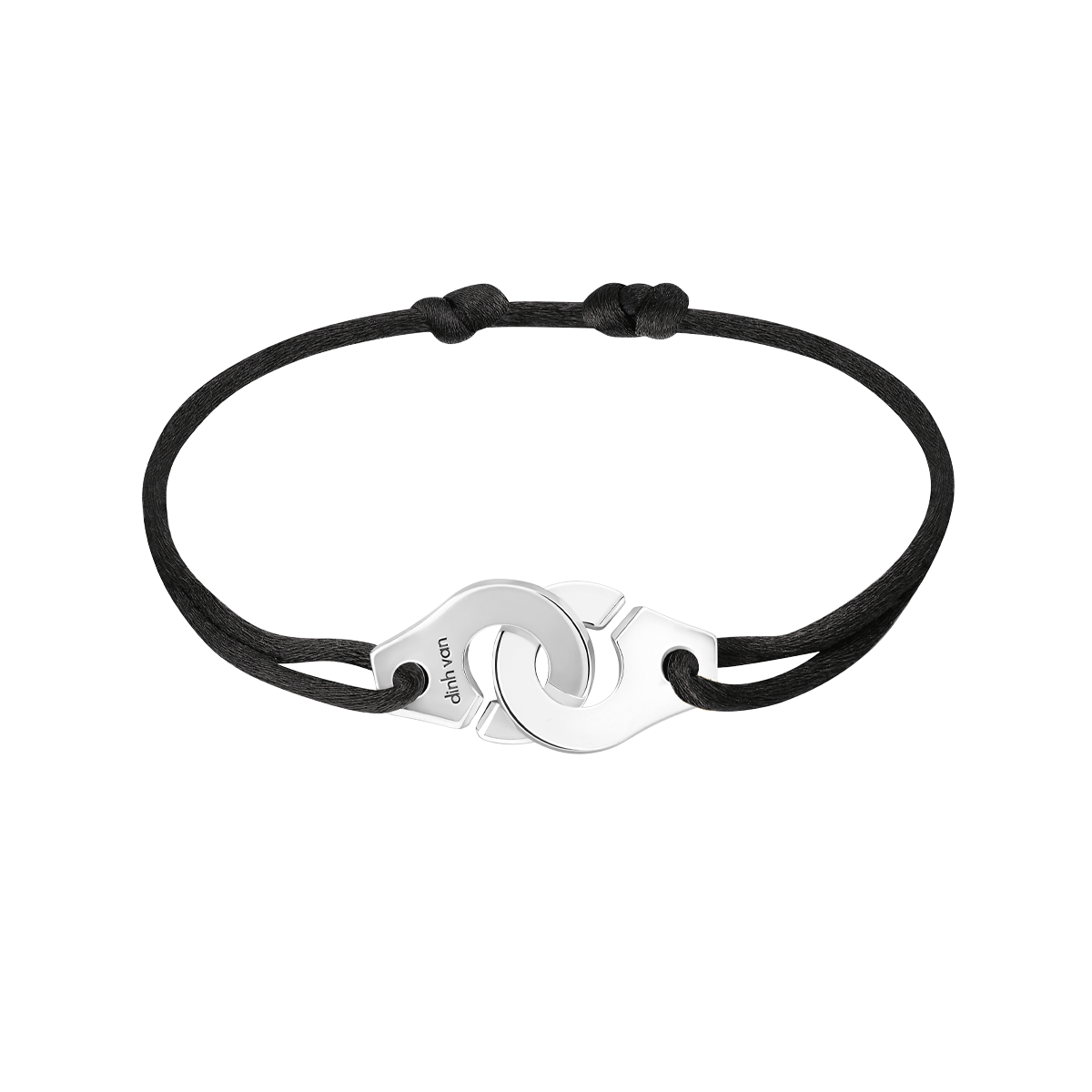 Bracelet sur cordon Menottes dinh van R12 argent Menottes dinh van Référence :  341134 -1
