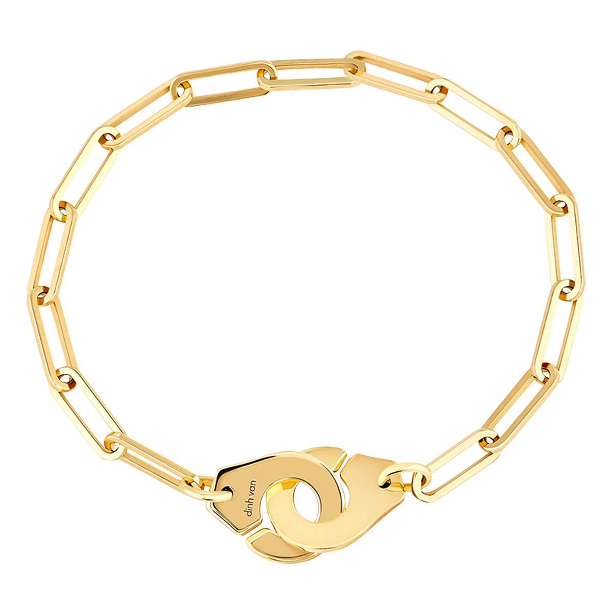 Bracelet Menottes dinh van R12 or jaune