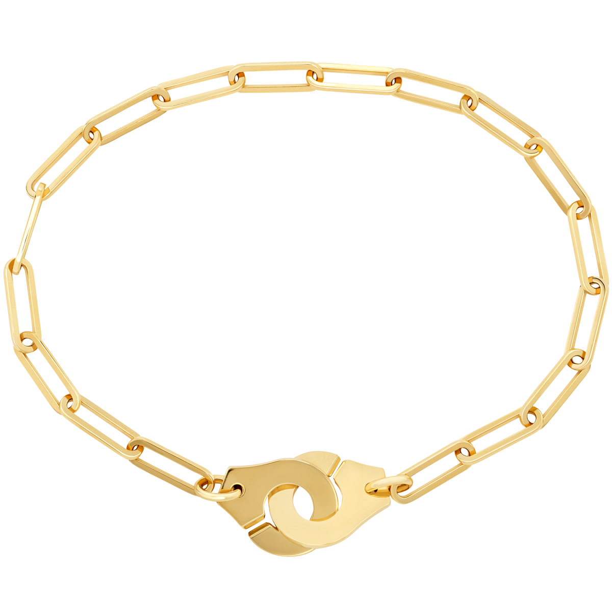 Bracelet Menottes dinh van R12 - 21 cm or jaune