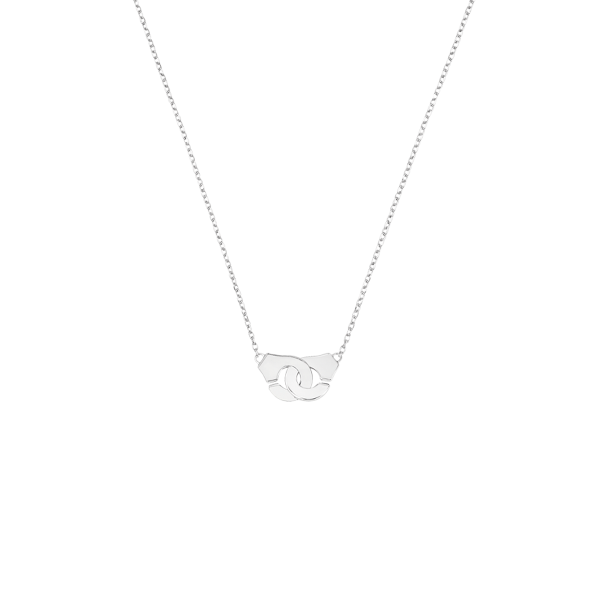 Collier Menottes dinh van R8 or blanc