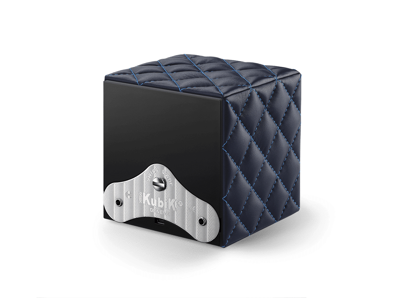 Masterbox Cuir Bleu Nuit Surpiqures Bleues Masterbox Référence :  SK01.CV.COUTURE. BLEU NUIT C/BLEU -3