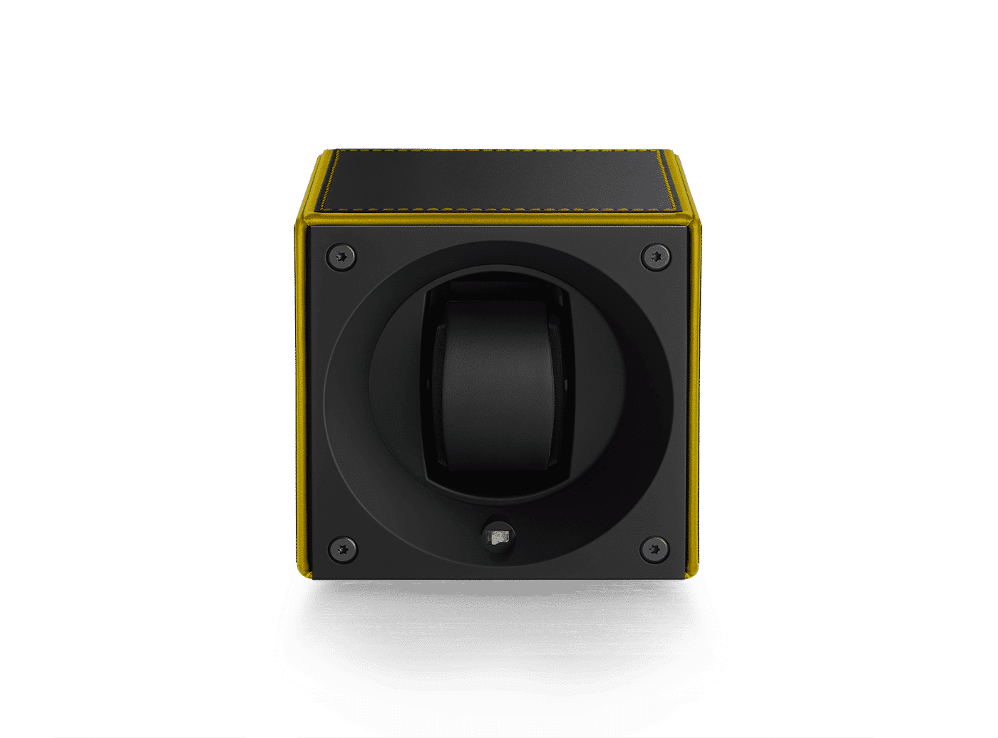 Masterbox Cuir Noir Bord Cuir Jaune Masterbox Référence :  SK01.CV.GT.JAUNE -2