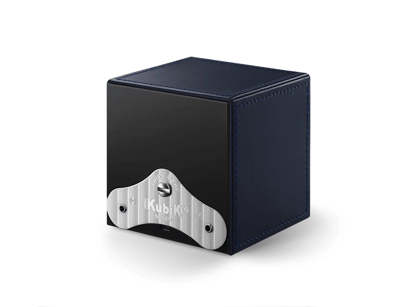 Masterbox Cuir bleu nuit surpiqûres bleues Masterbox Référence :  SK01.CV006 -3