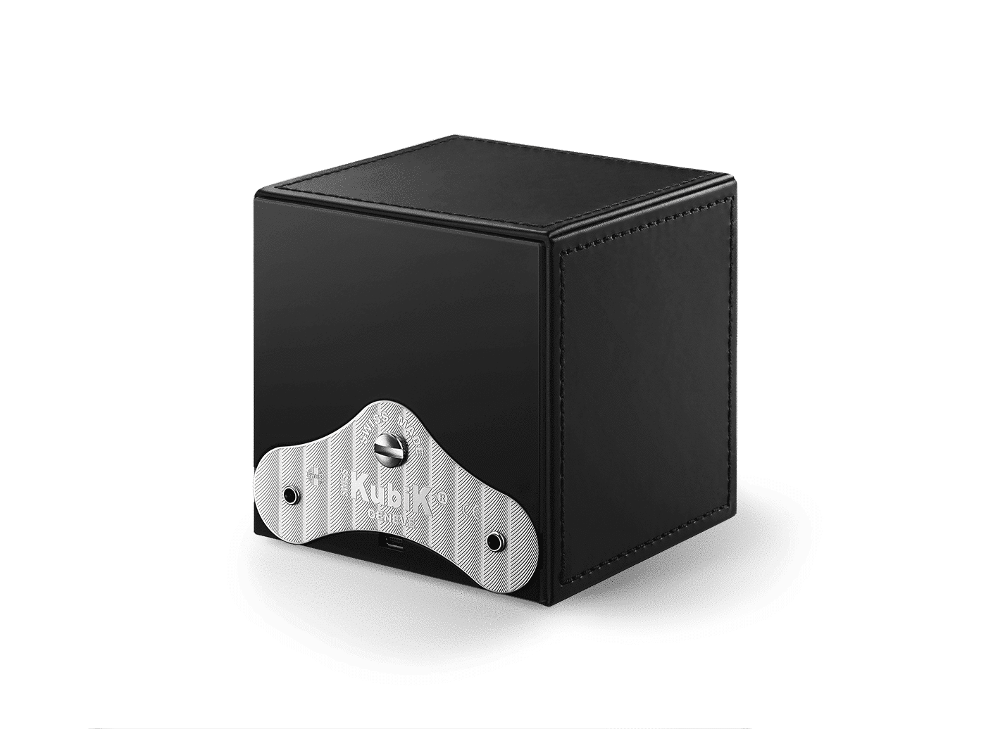 Masterbox Cuir noir gommé surpiqûres noires Masterbox Référence :  SK01.CV008 -3