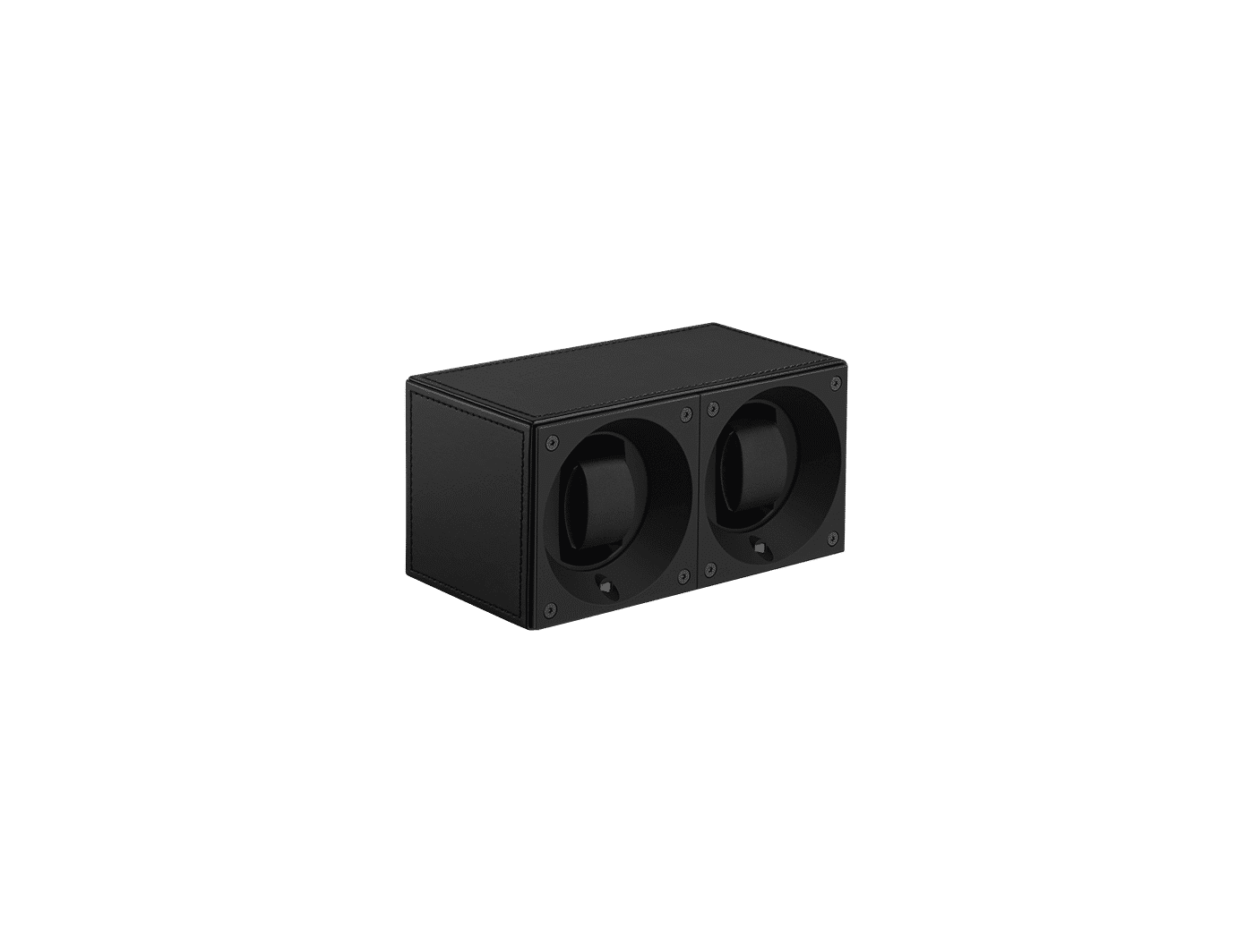 Masterbox Cuir Duo Noir Surpiqures Noires Multiple Référence :  SK02.CV003 -1