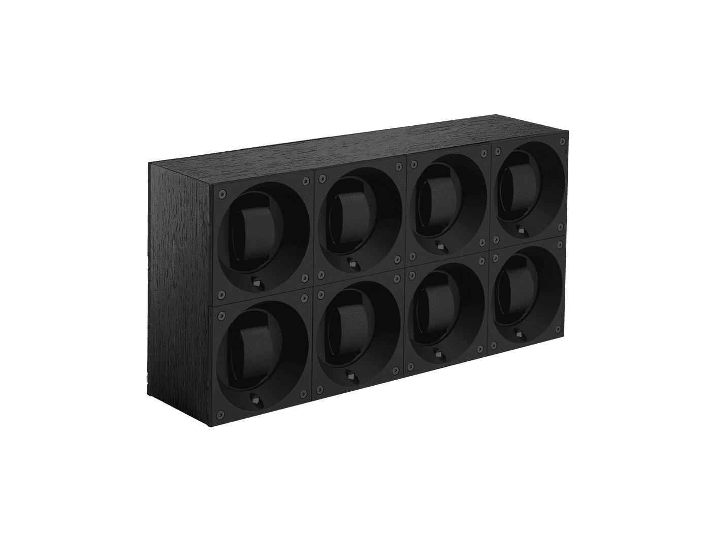 Masterbox Bois 8 Postes Wenge Noir Mat