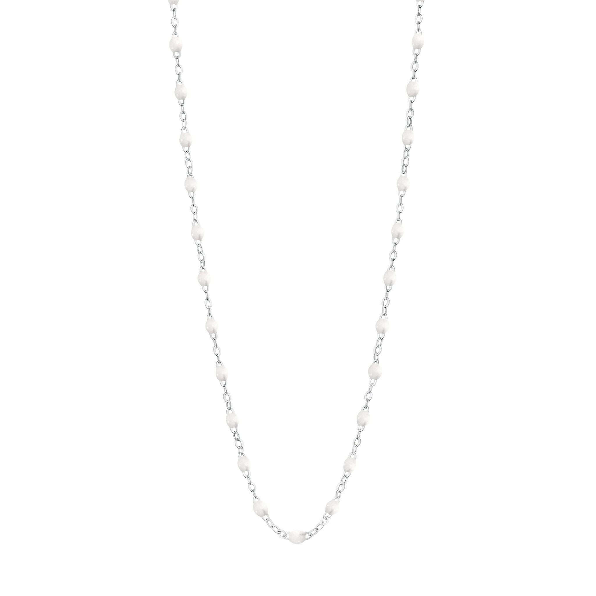 Collier blanc Classique Gigi, or blanc, 45 cm classique gigi Référence :  b1gi001g0145xx -1