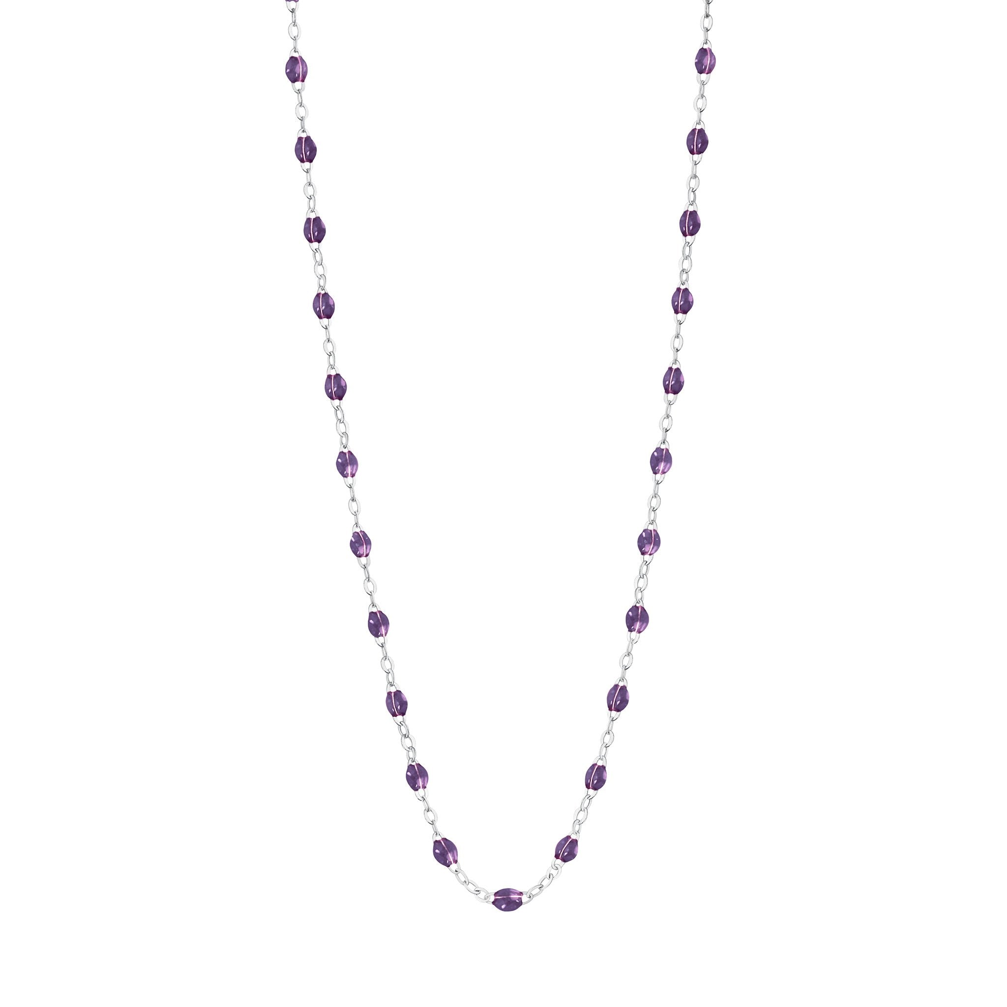 Collier violet Classique Gigi, or blanc, 42 cm classique gigi Référence :  b1gi001g1142xx -1