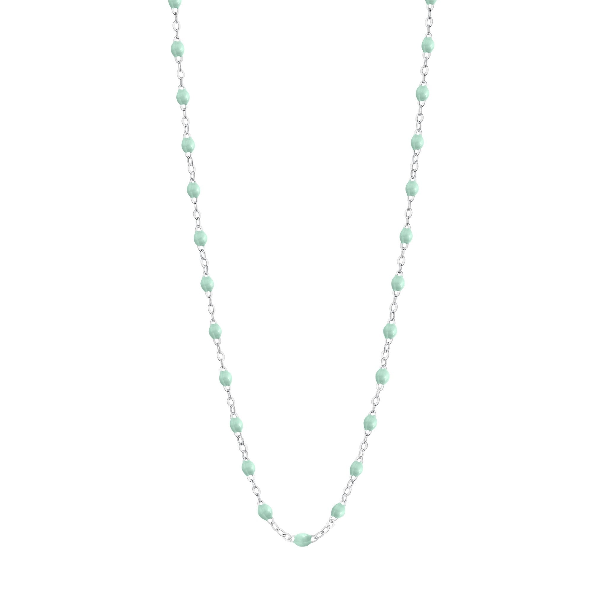 Collier jade Classique Gigi, or blanc, 45 cm classique gigi Référence :  b1gi001g1745xx -1