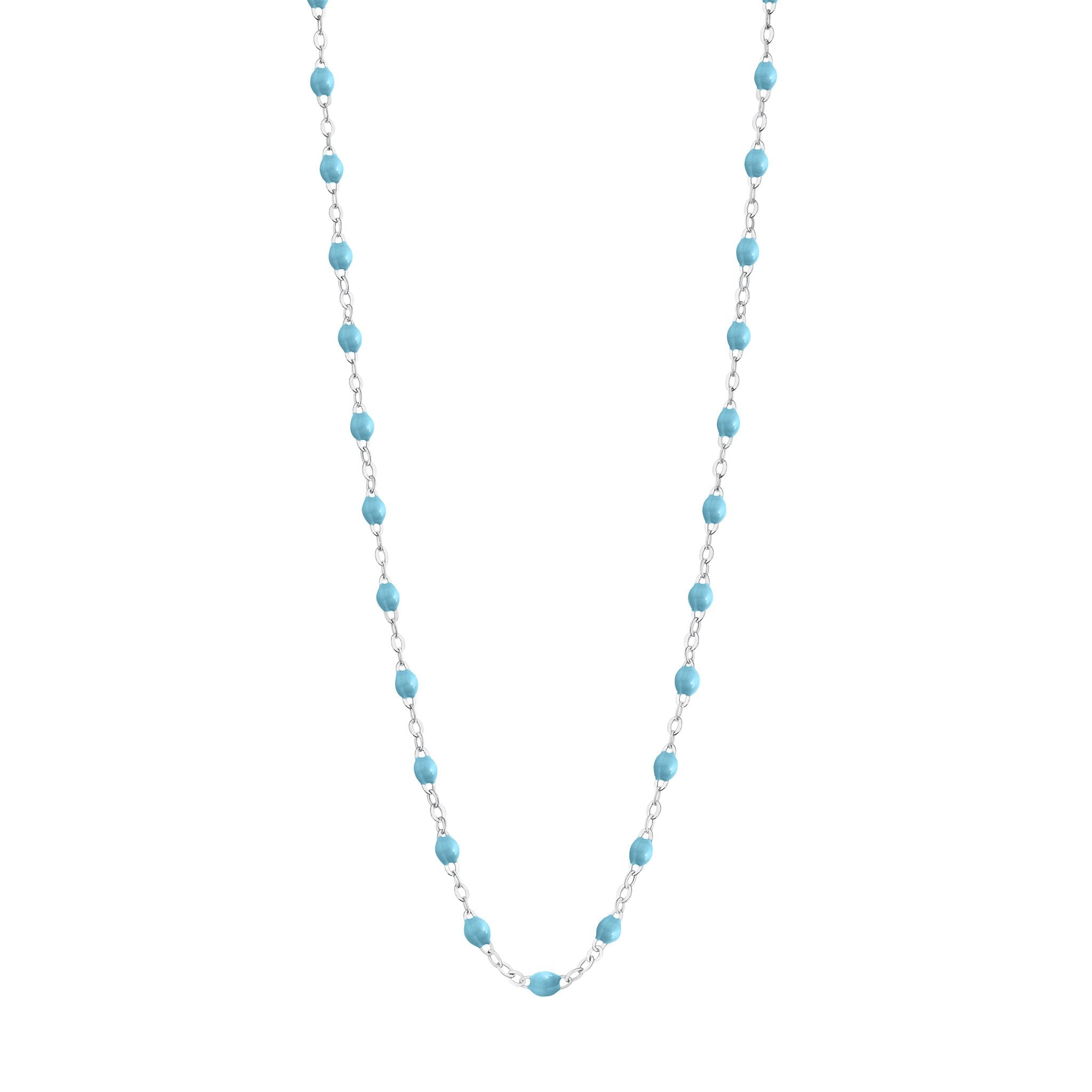 Collier turquoise Classique Gigi, or blanc, 42 cm classique gigi Référence :  b1gi001g3442xx -1