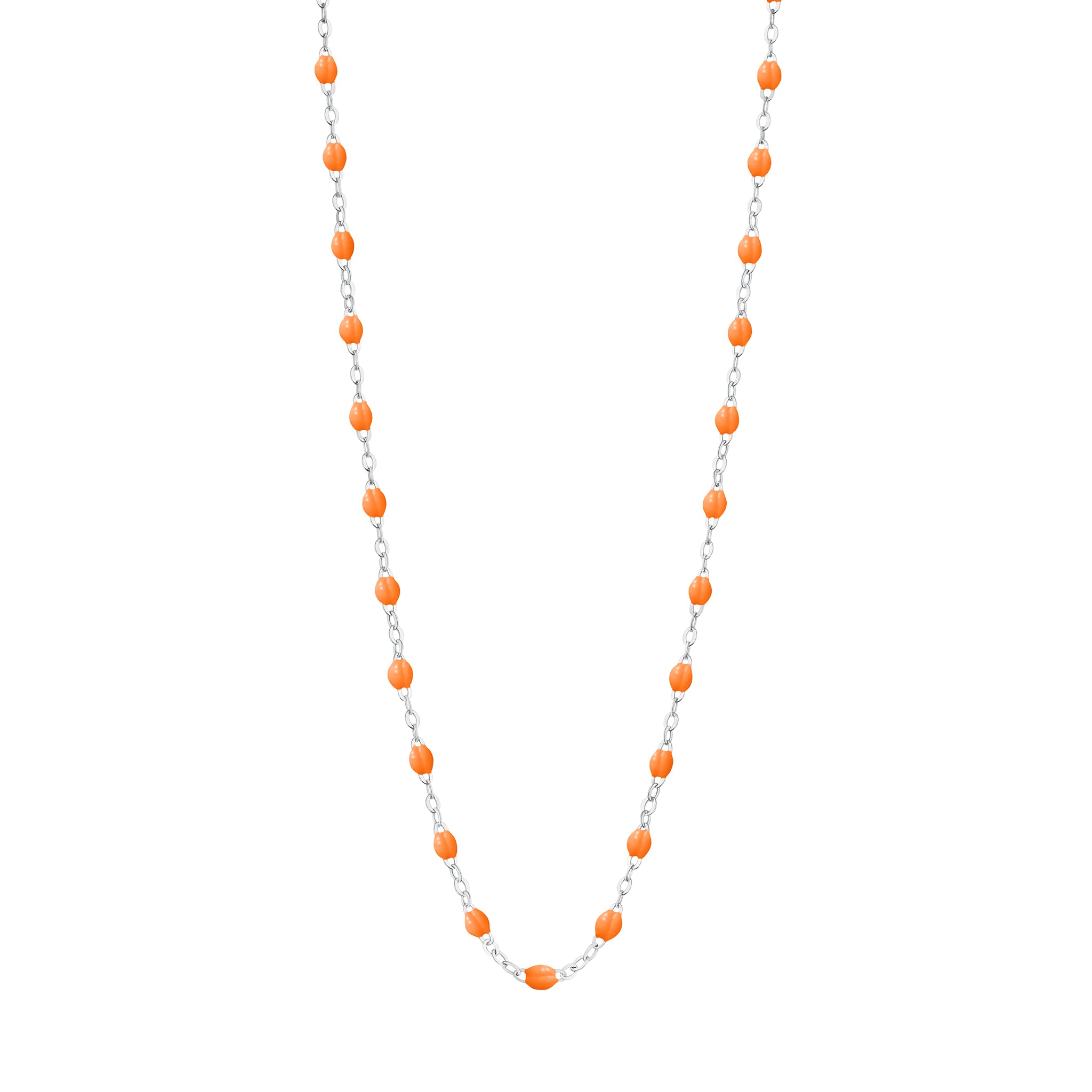 Collier mandarine Classique Gigi, or blanc, 42 cm classique gigi Référence :  b1gi001g4442xx -1