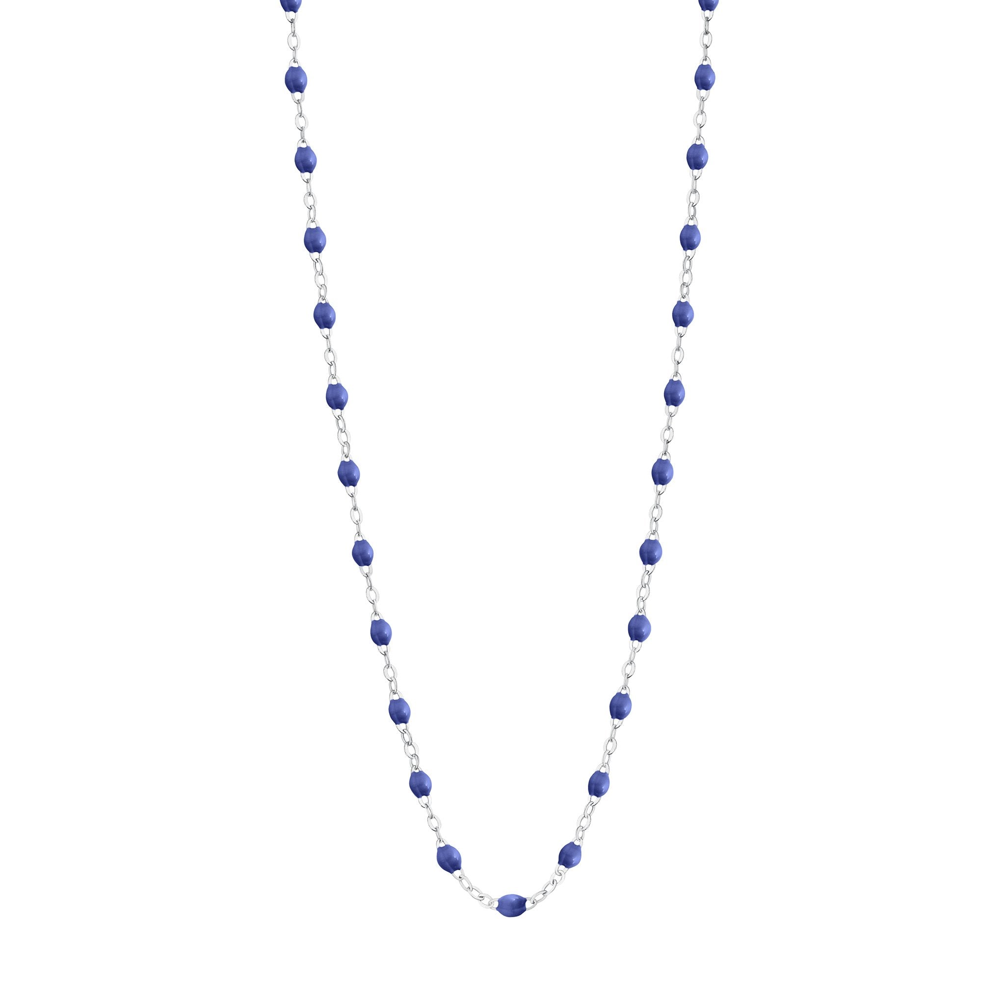 Collier bleuet Classique Gigi, or blanc, 42 cm classique gigi Référence :  b1gi001g4542xx -1