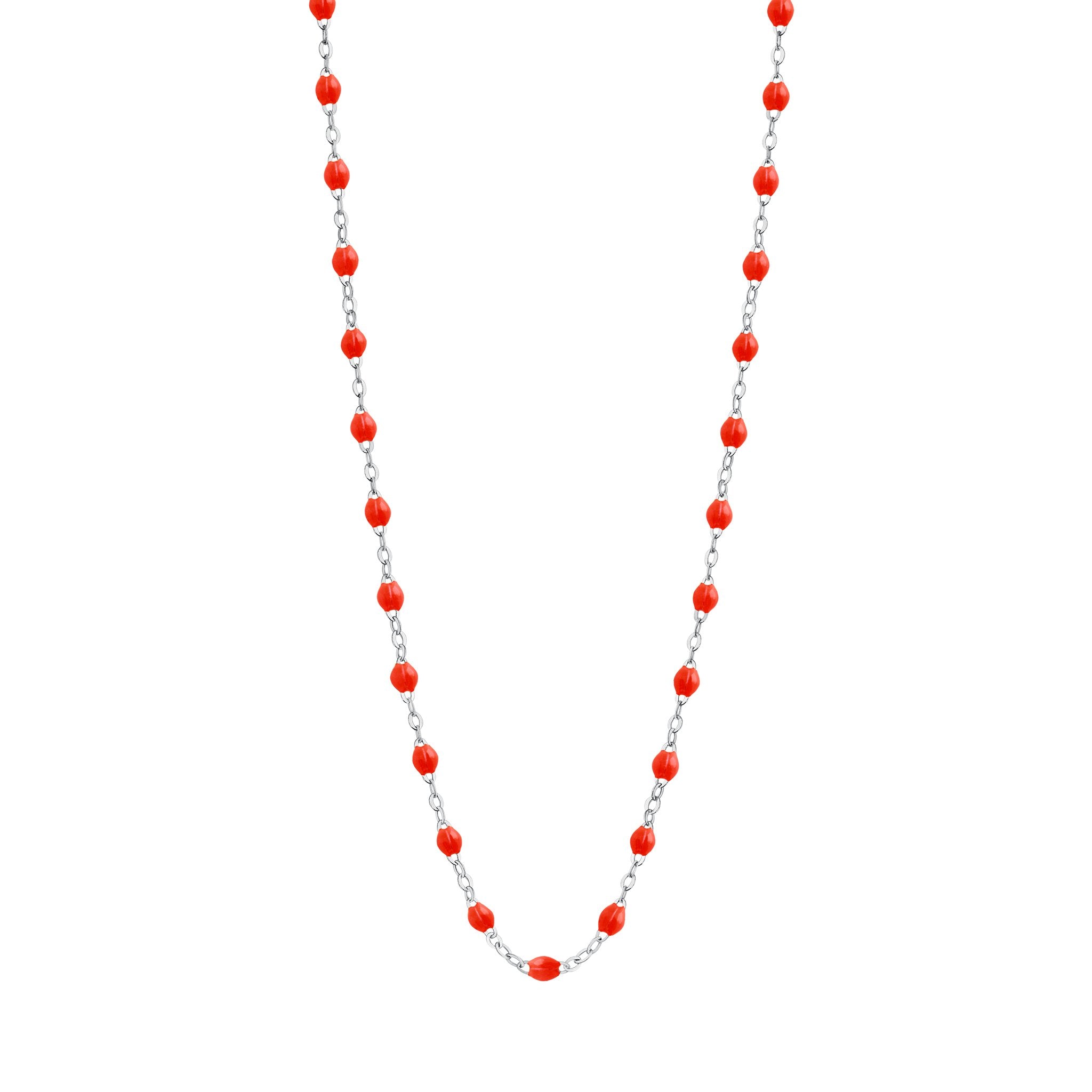 Collier corail Classique Gigi, or blanc, 42 cm classique gigi Référence :  b1gi001g5842xx -1