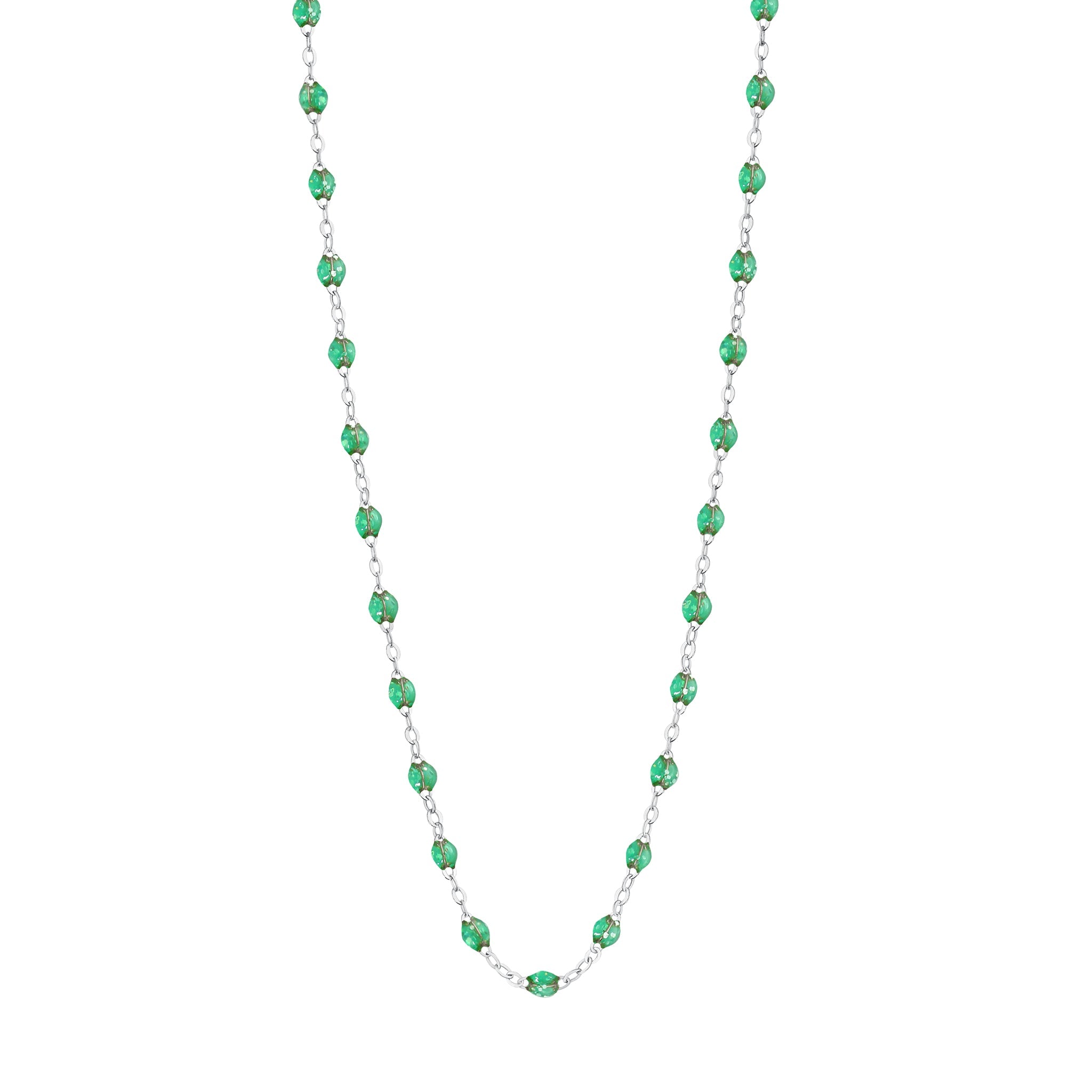 Collier menthe Classique Gigi, or blanc, 42 cm classique gigi Référence :  b1gi001g6042xx -1