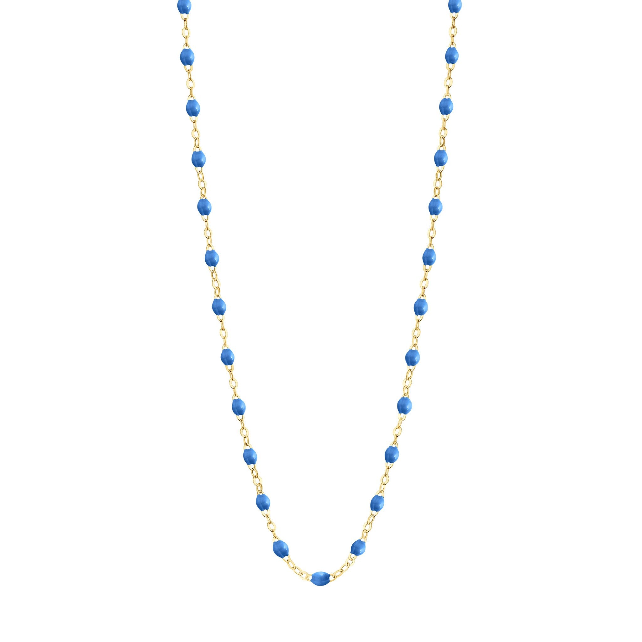 Collier bleu fluo Classique Gigi, or jaune, 42 cm classique gigi Référence :  b1gi001j0442xx -1