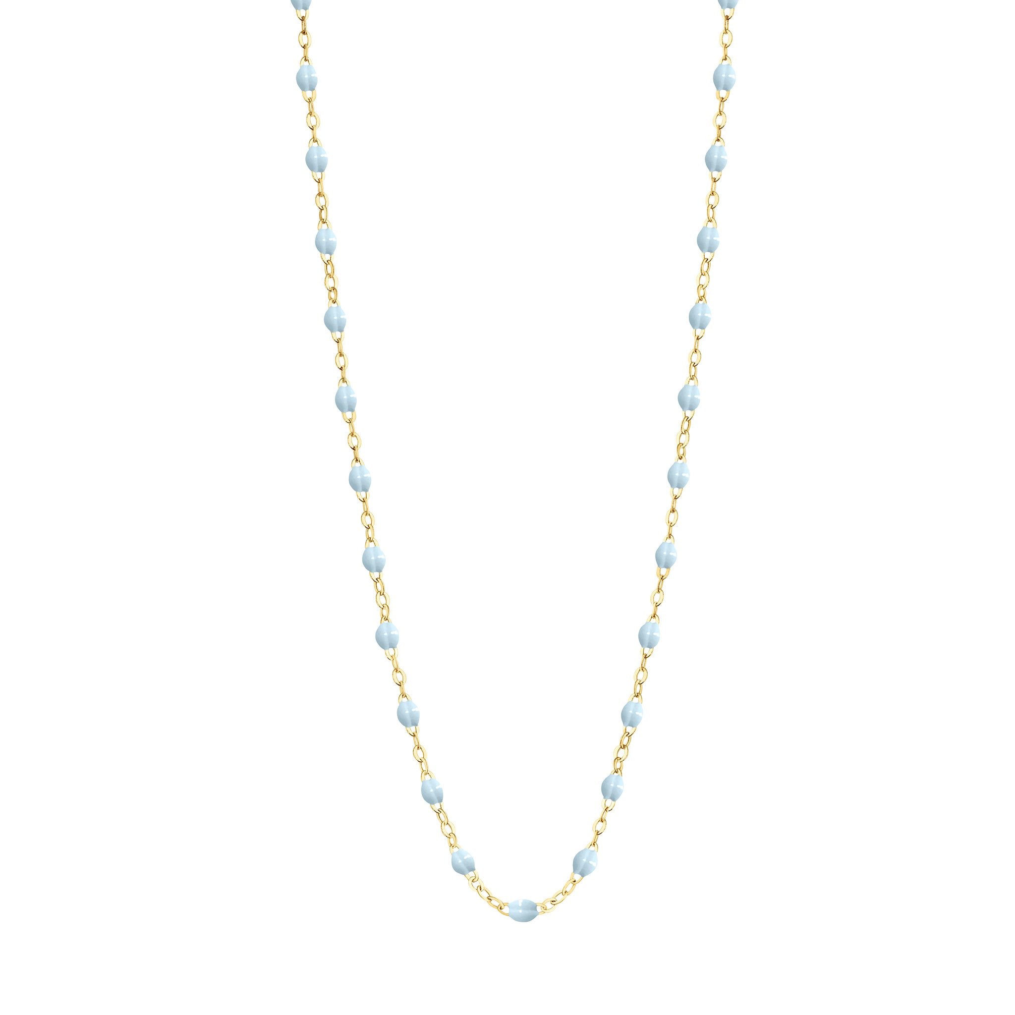 Collier bleu layette Classique Gigi, or jaune, 45 cm classique gigi Référence :  b1gi001j1545xx -1