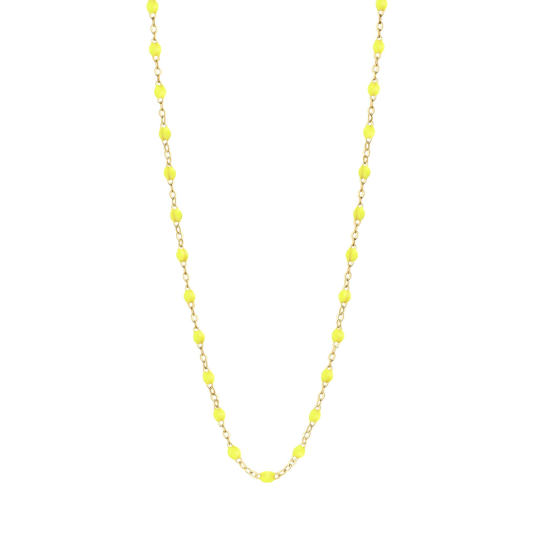 Collier jaune fluo Classique Gigi, or jaune, 45 cm classique gigi Référence :  b1gi001j1845xx -1