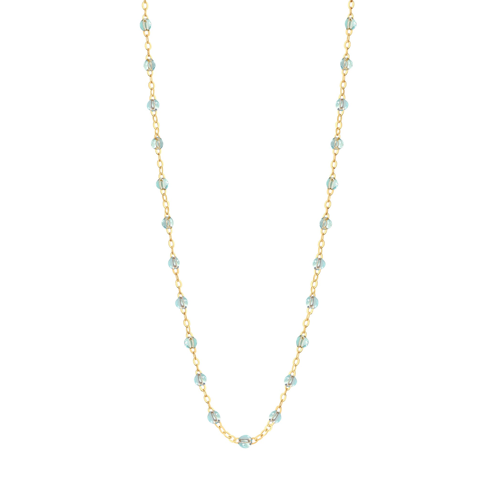 Collier ice Classique Gigi, or jaune, 45 cm