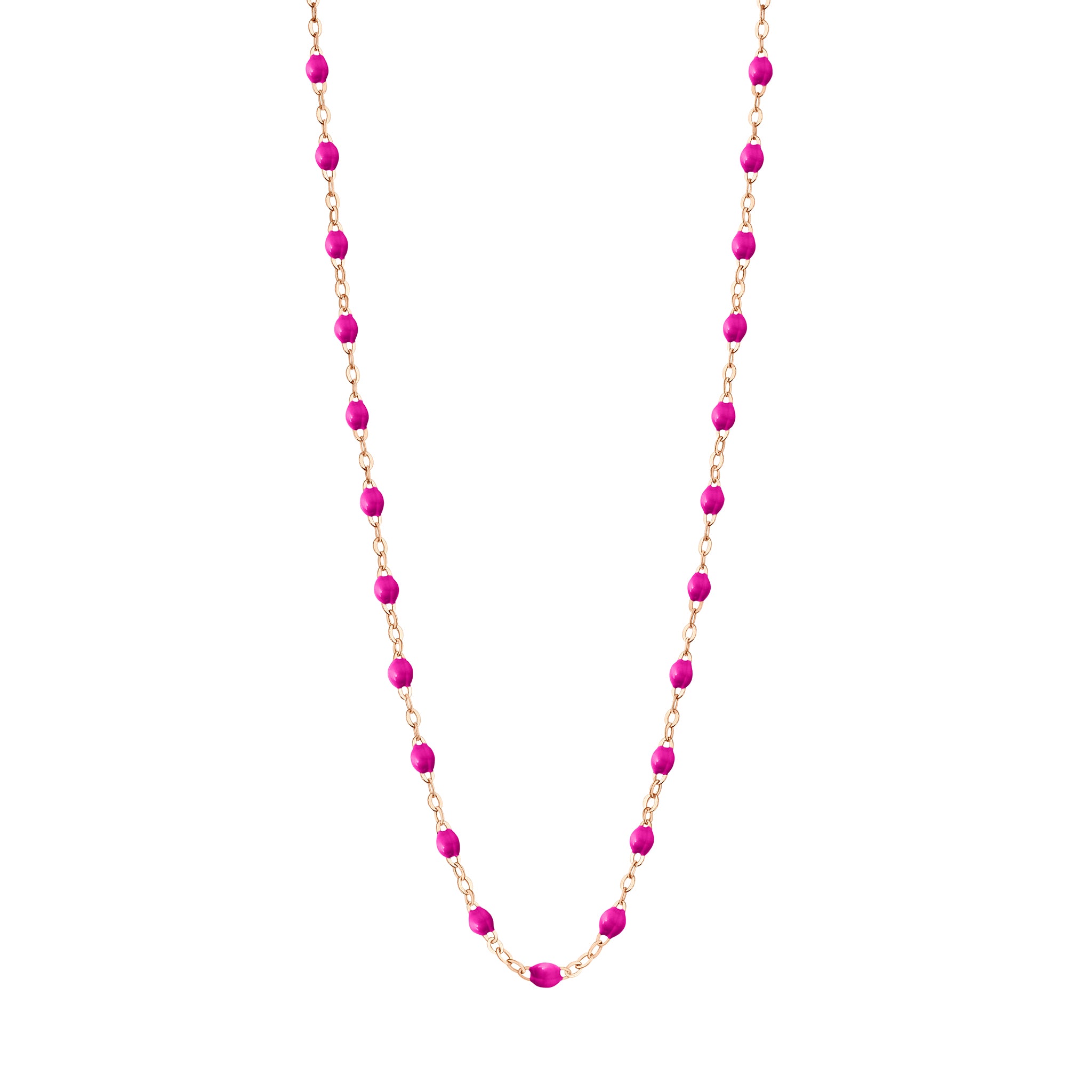 Collier bonbon Classique Gigi, or rose, 42 cm classique gigi Référence :  b1gi001r4242xx -1