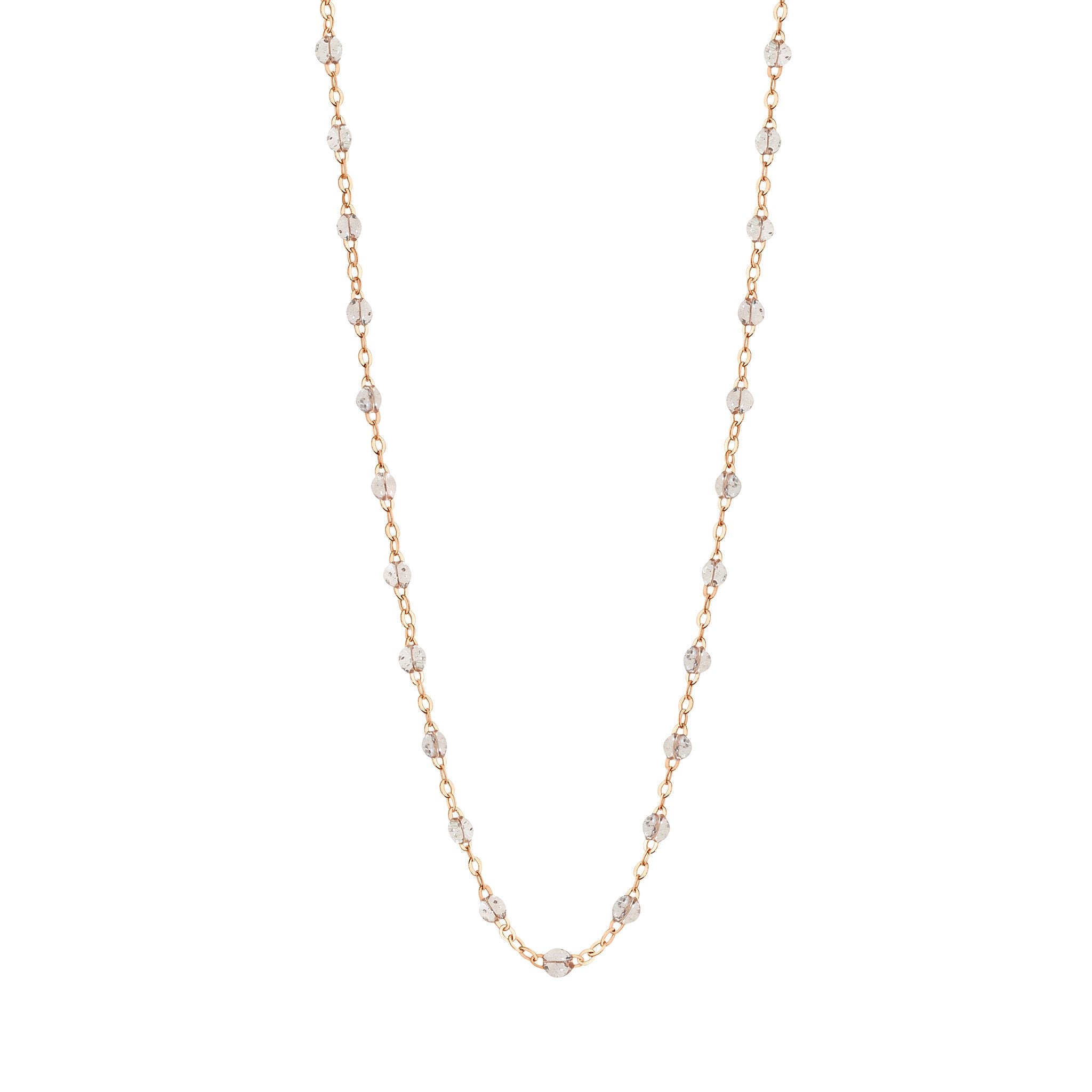 Collier sparkle Classique Gigi, or rose, 42 cm