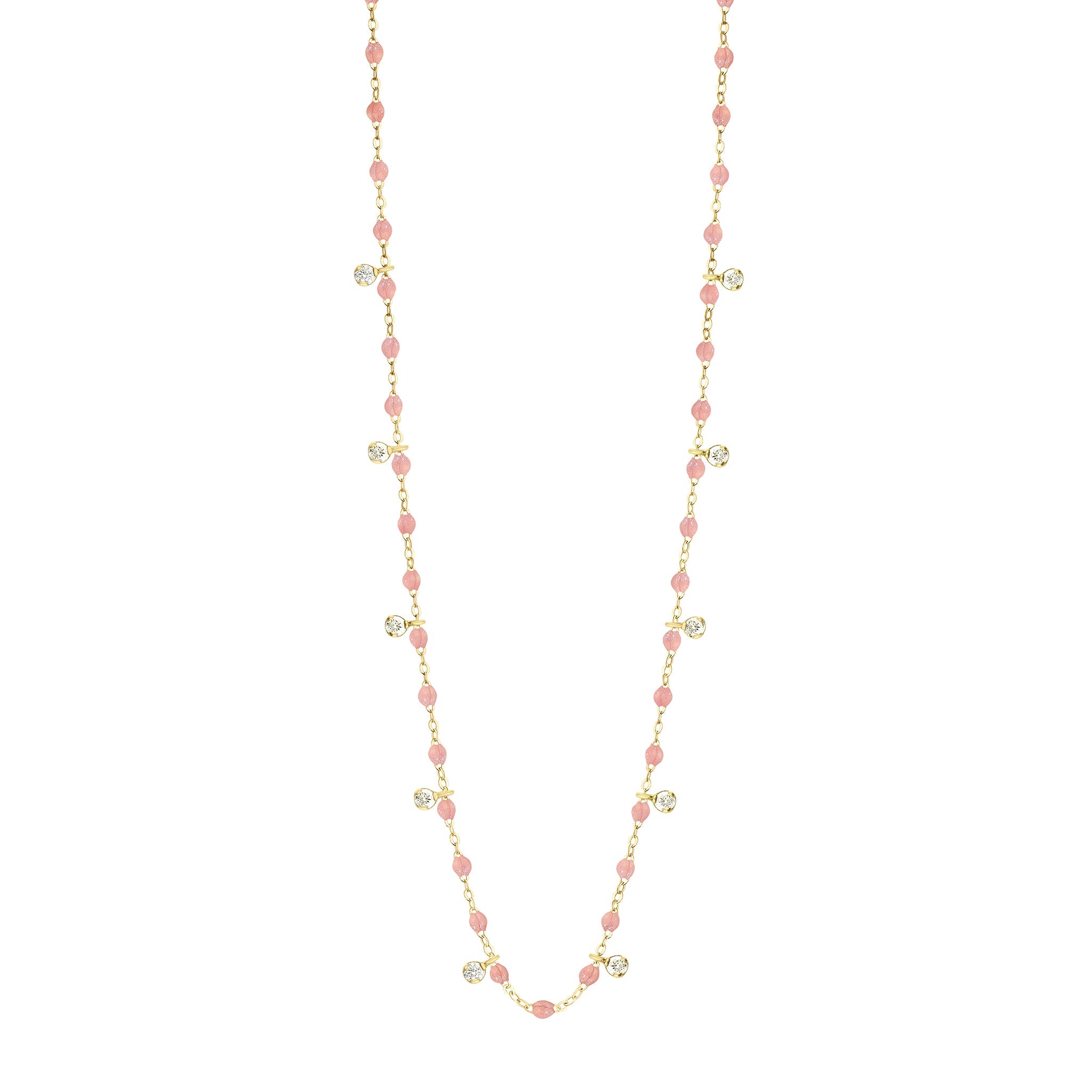 Collier blush Gigi Suprême, or jaune, 10 diamants, 60 cm gigi suprême Référence :  b1gs010j6360di -1