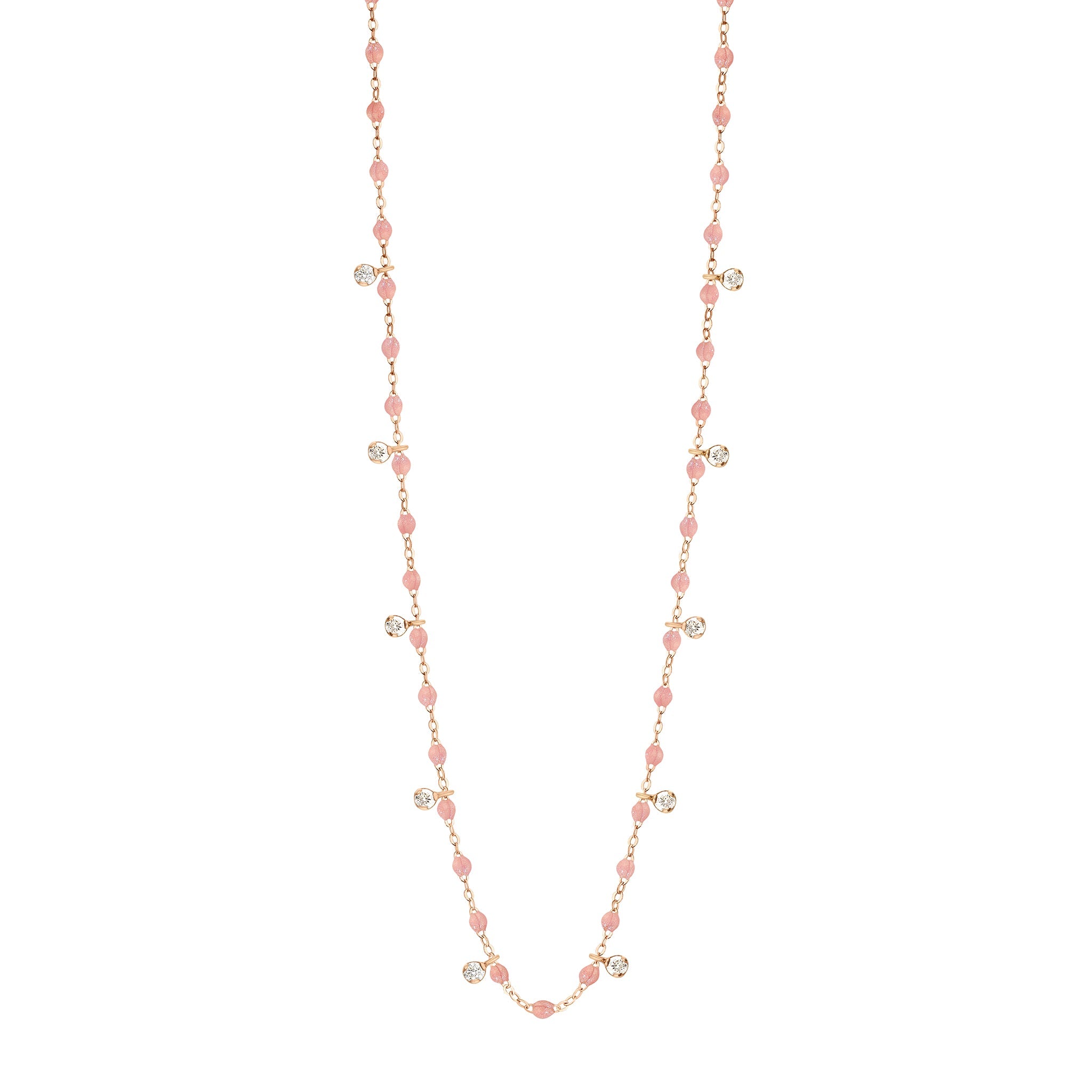 Collier blush Gigi Suprême, or rose, 10 diamants, 60 cm gigi suprême Référence :  b1gs010r6360di -1