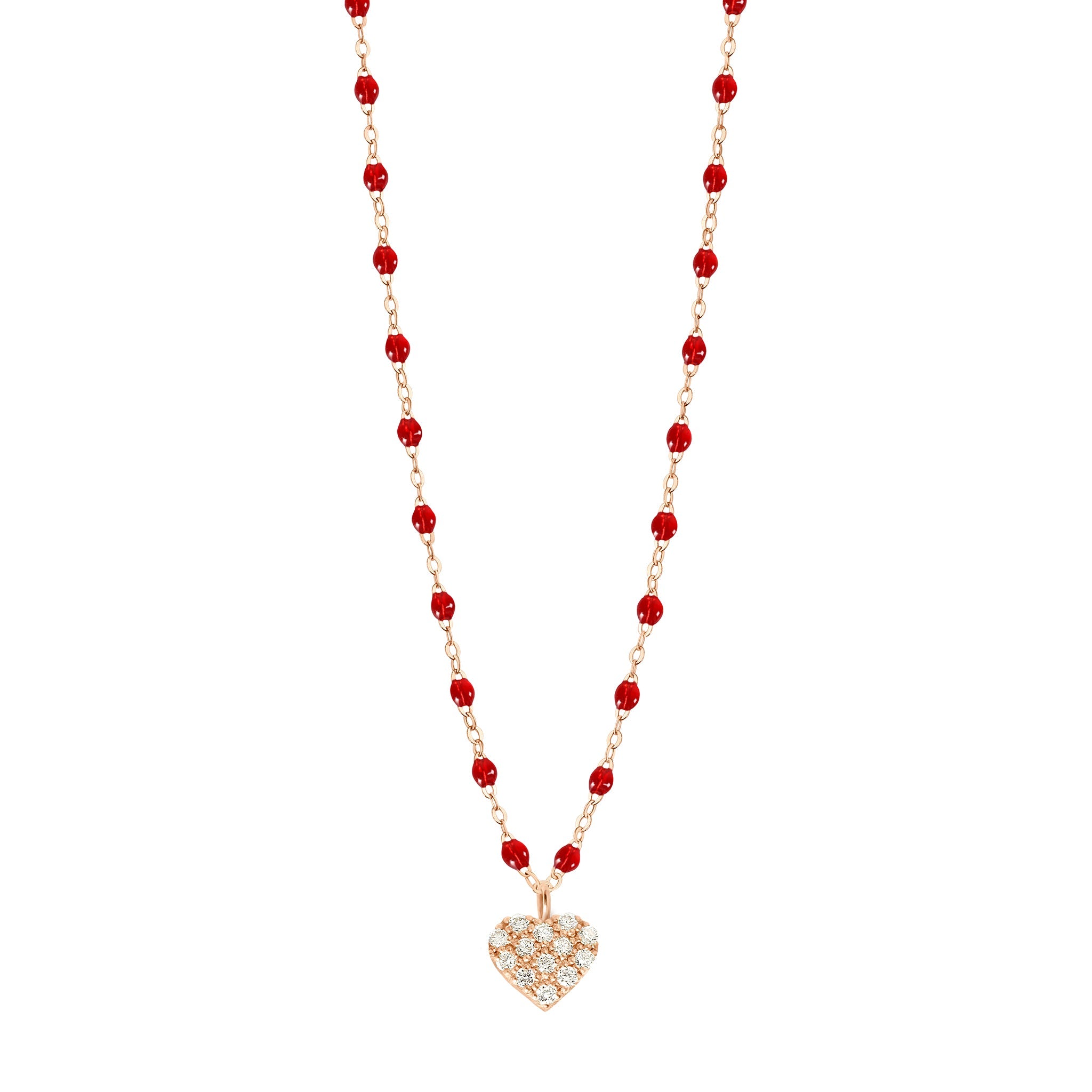 Collier rubis In Love, diamants, or rose, 42 cm in love Référence :  b1il001r3242di -1