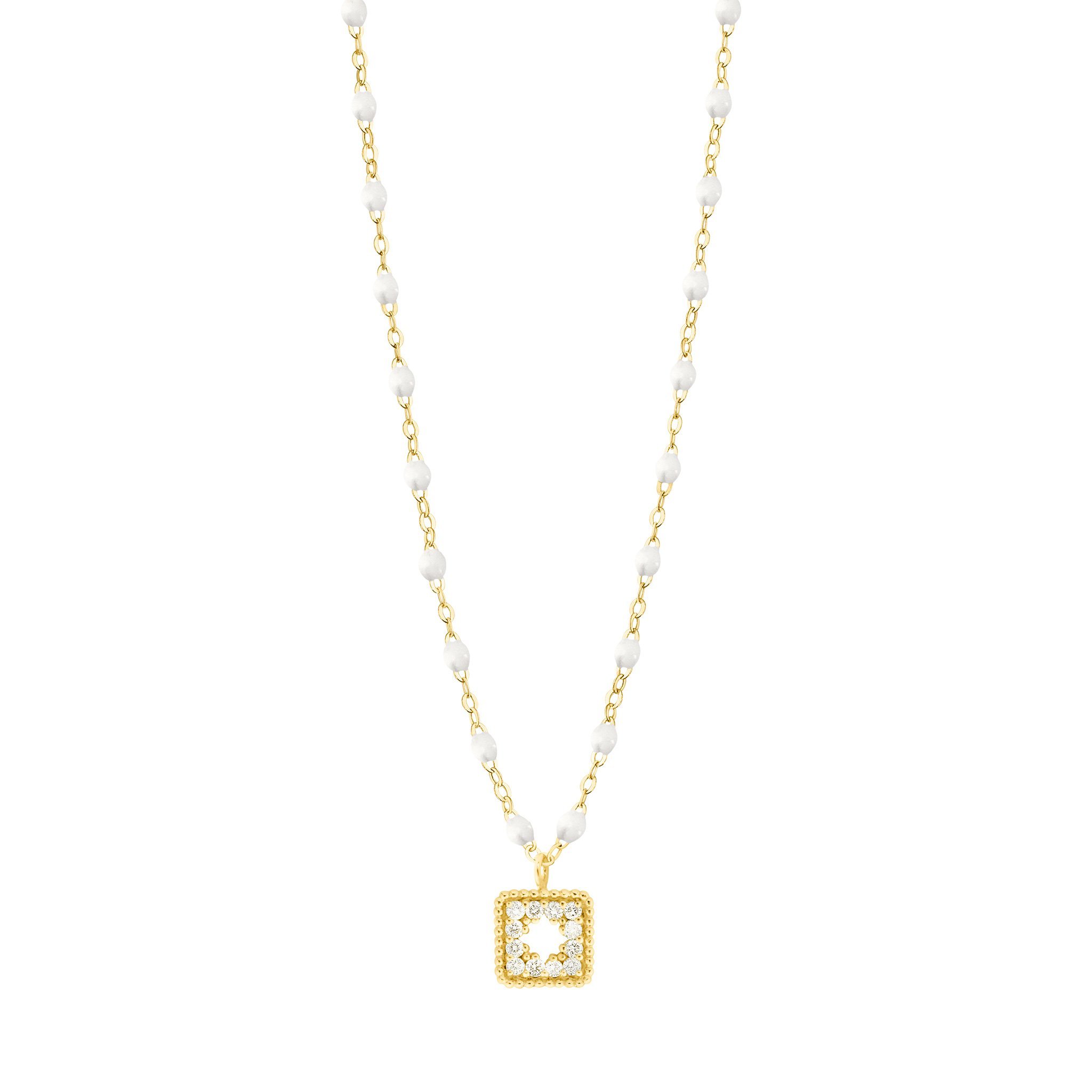 Collier blanc Trésor, diamants, or jaune, 42 cm pirate Référence :  b1tr001j0142di -1