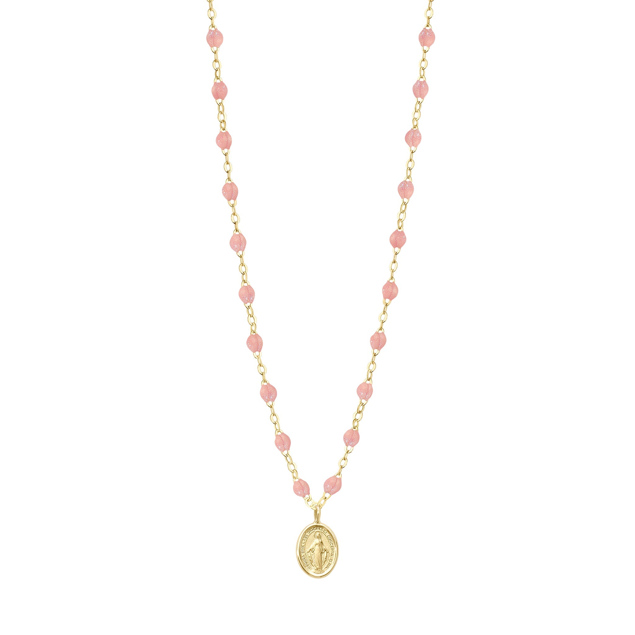 Collier blush Madone, or jaune, 42 cm madone Référence :  b1vi001j6342xx -1