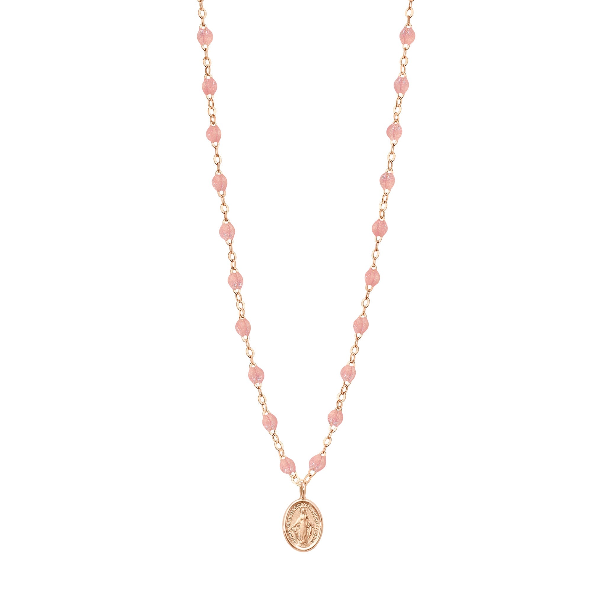 Collier blush Madone, or rose, 42 cm madone Référence :  b1vi001r6342xx -1