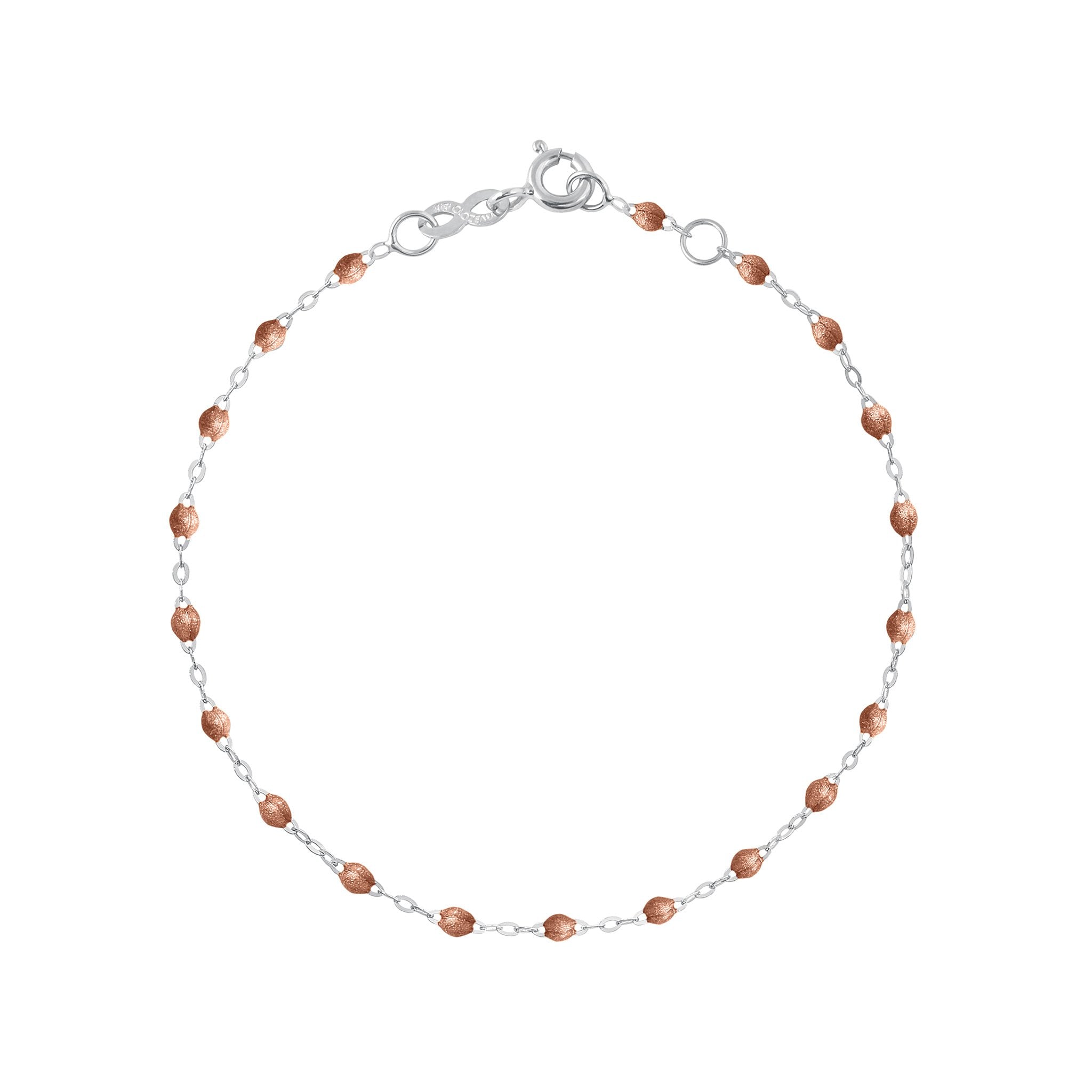 Bracelet cuivre Classique Gigi, or blanc, 17 cm