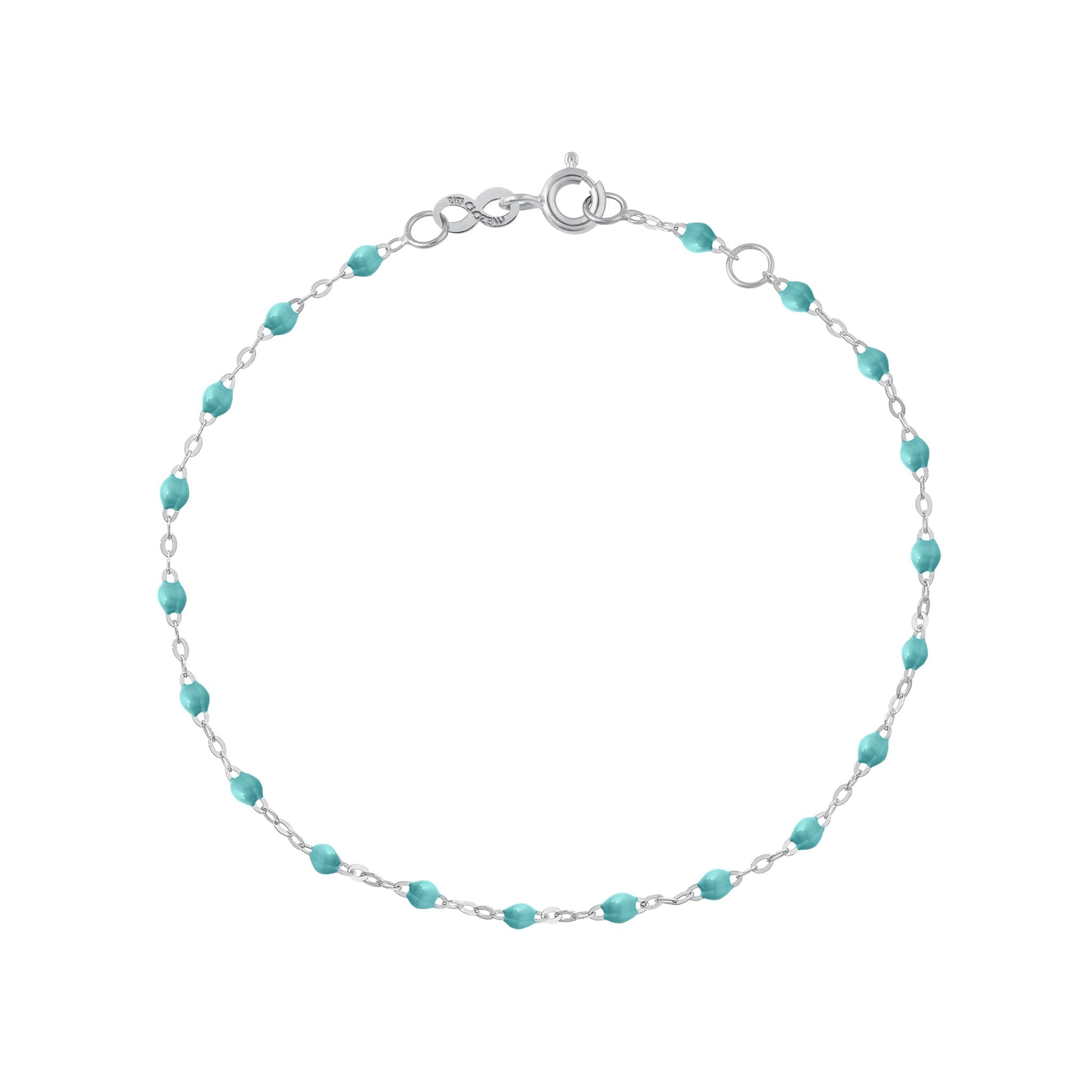 Bracelet turquoise vert Classique Gigi, or blanc, 17 cm classique gigi Référence :  b3gi001g3317xx -1