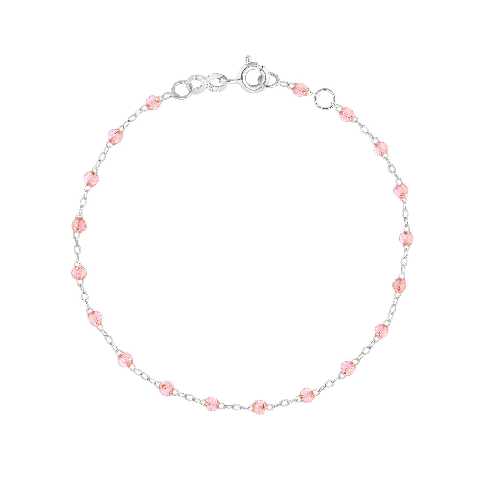 Bracelet rosée Classique Gigi, or blanc, 17 cm