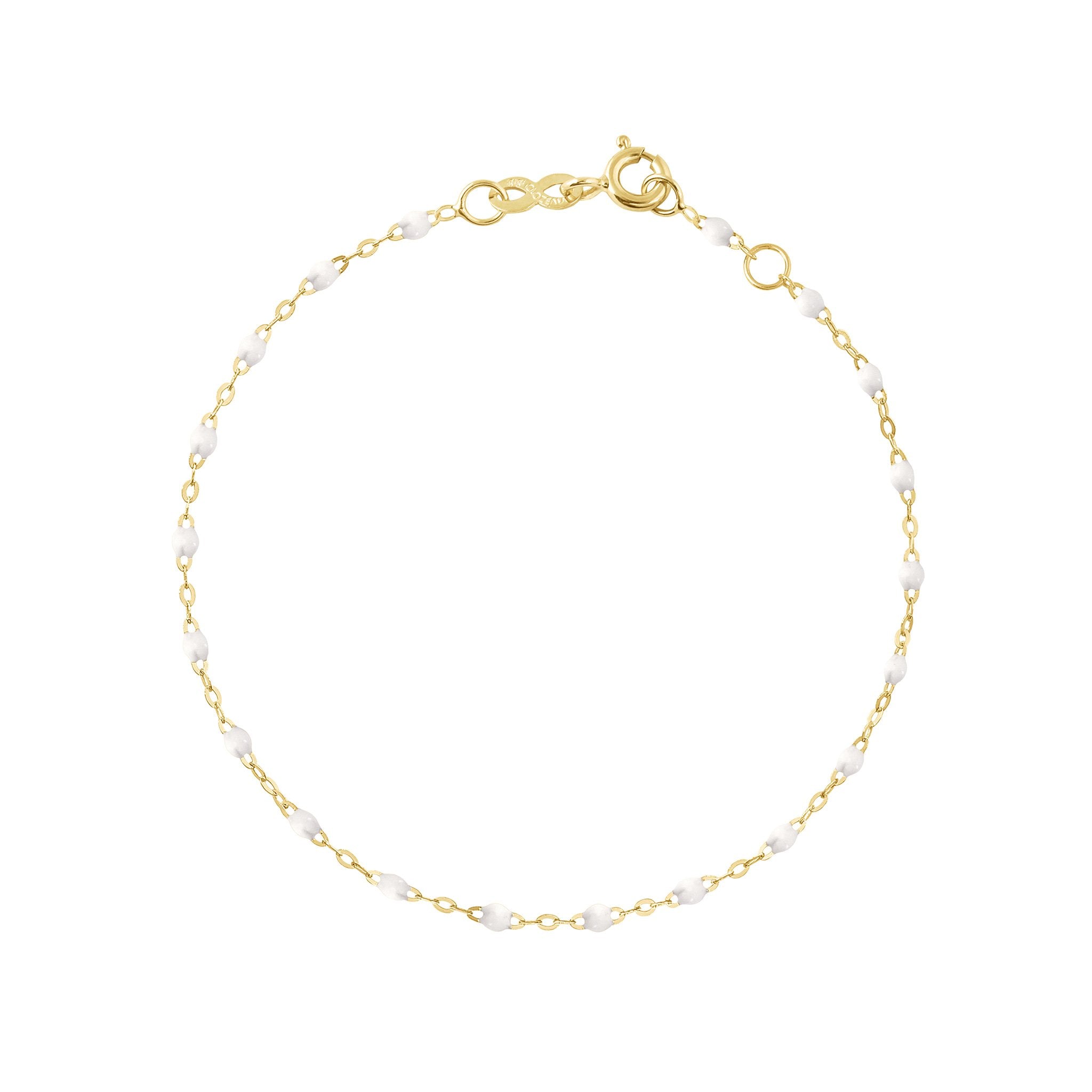 Bracelet blanc Classique Gigi, or jaune, 18 cm classique gigi Référence :  b3gi001j0118xx -1