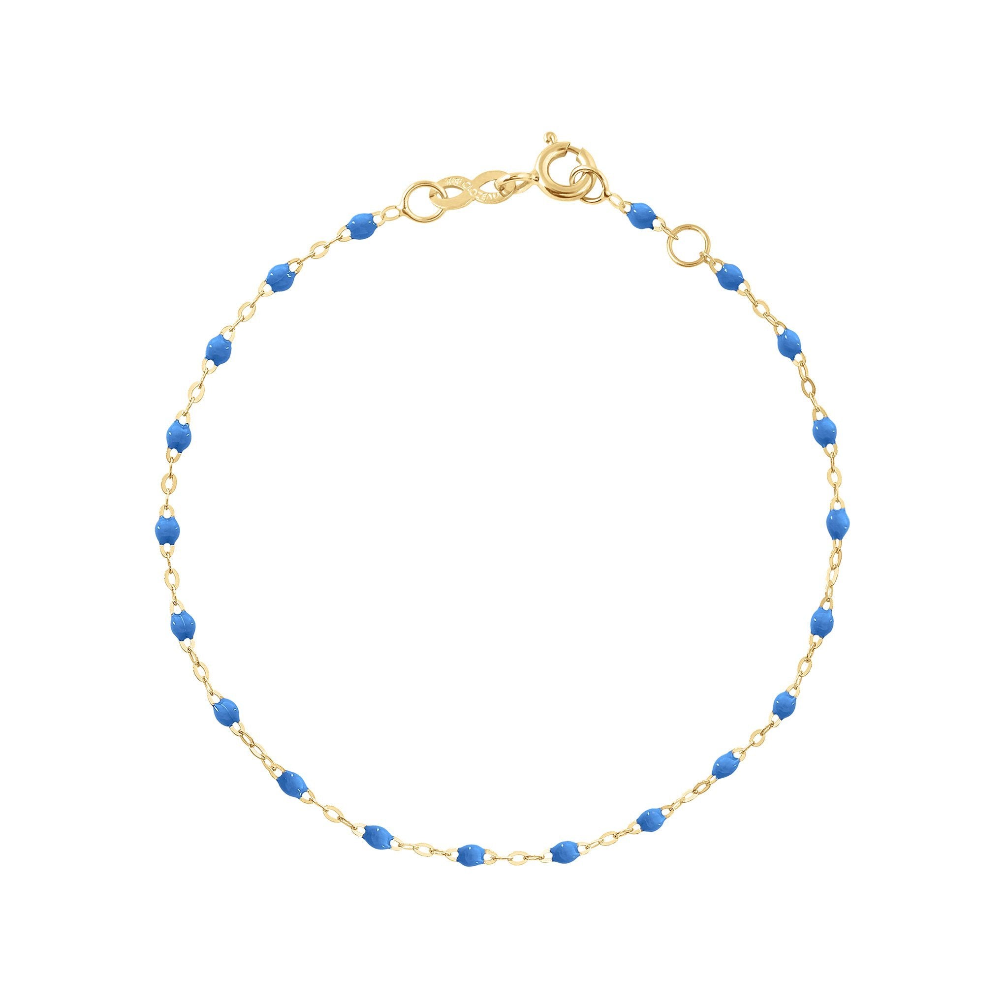 Bracelet bleu fluo Classique Gigi, or jaune, 15 cm classique gigi Référence :  b3gi001j0415xx -1