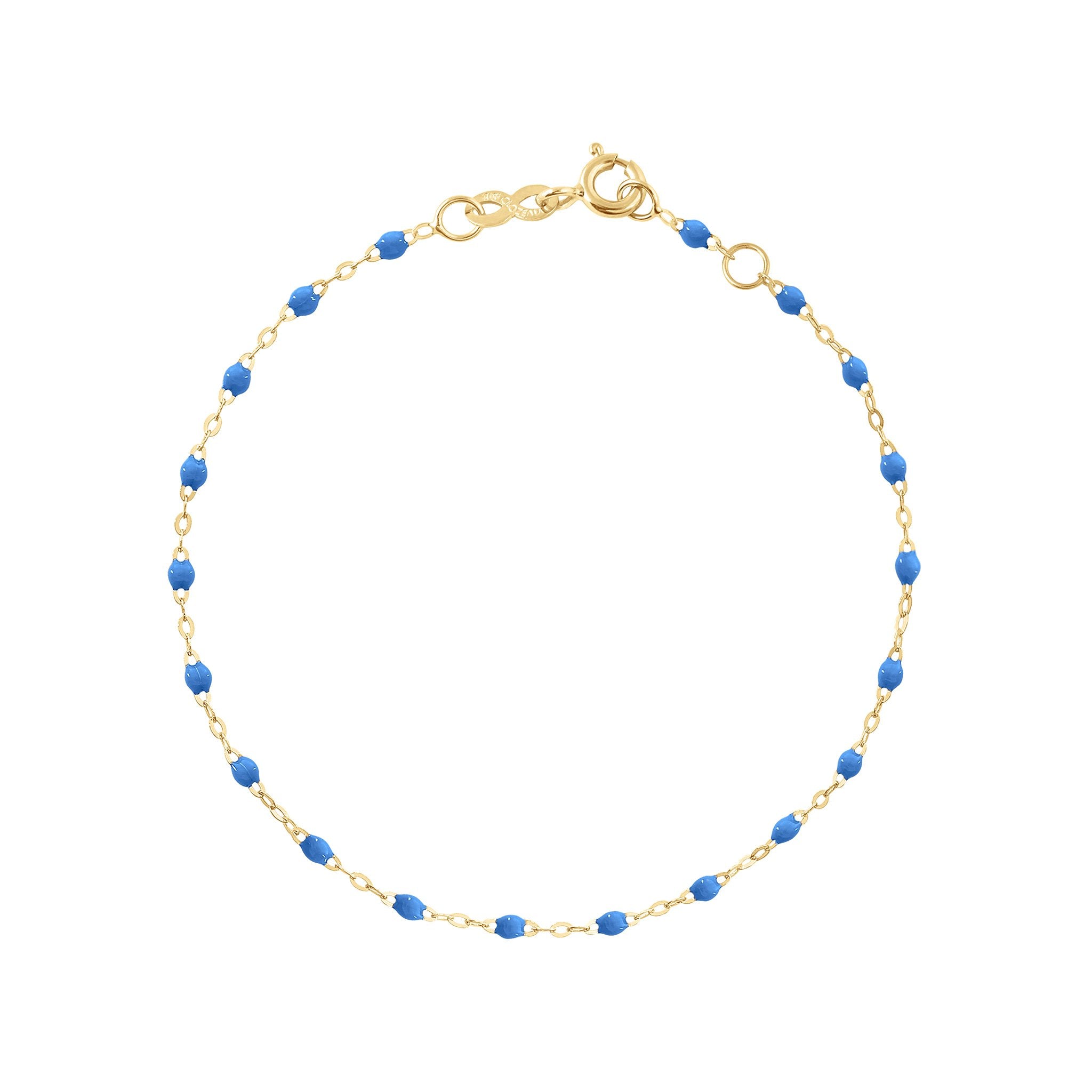 Bracelet bleu fluo Classique Gigi, or jaune, 17 cm classique gigi Référence :  b3gi001j0417xx -1