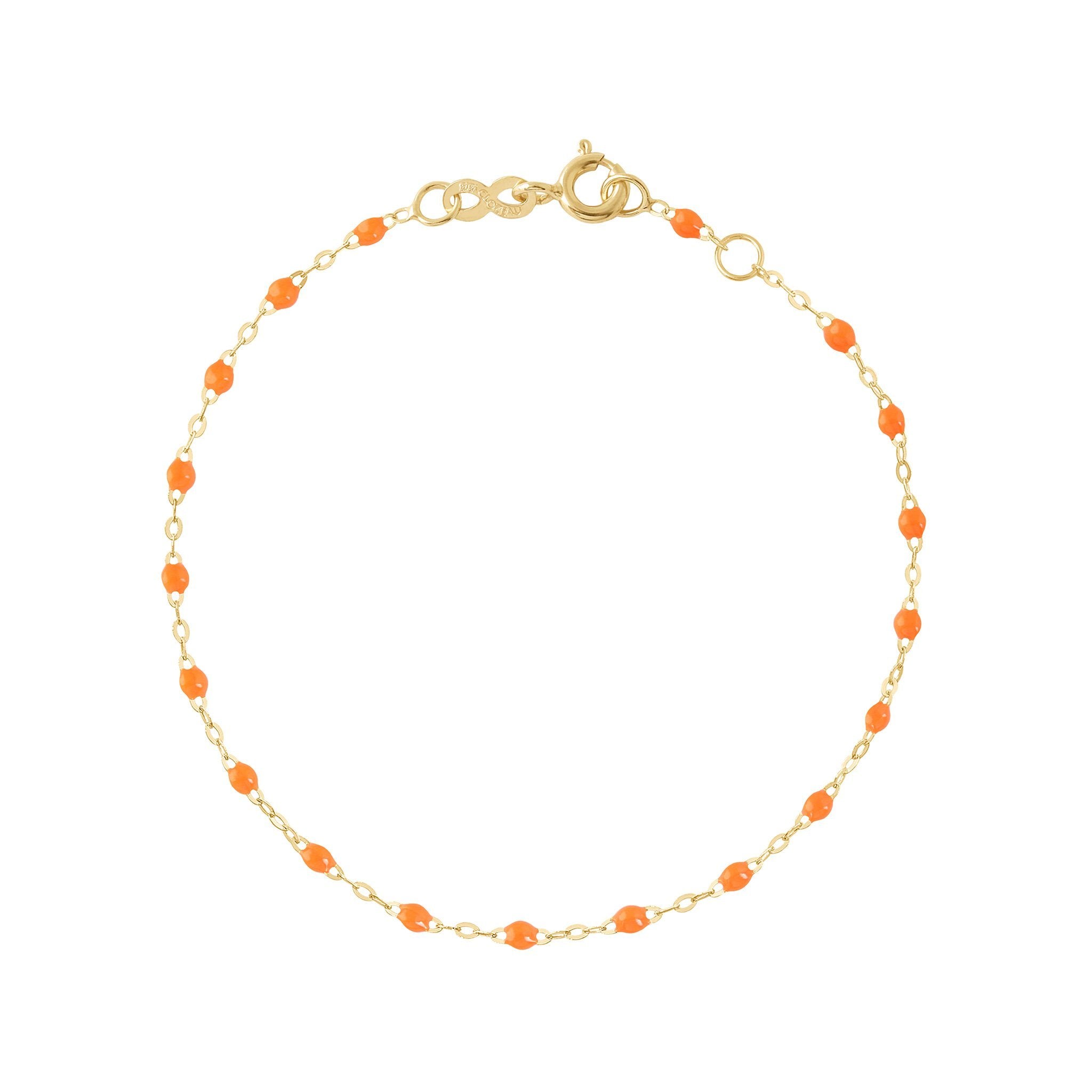 Bracelet orange fluo Classique Gigi, or jaune, 15 cm classique gigi Référence :  b3gi001j1315xx -1