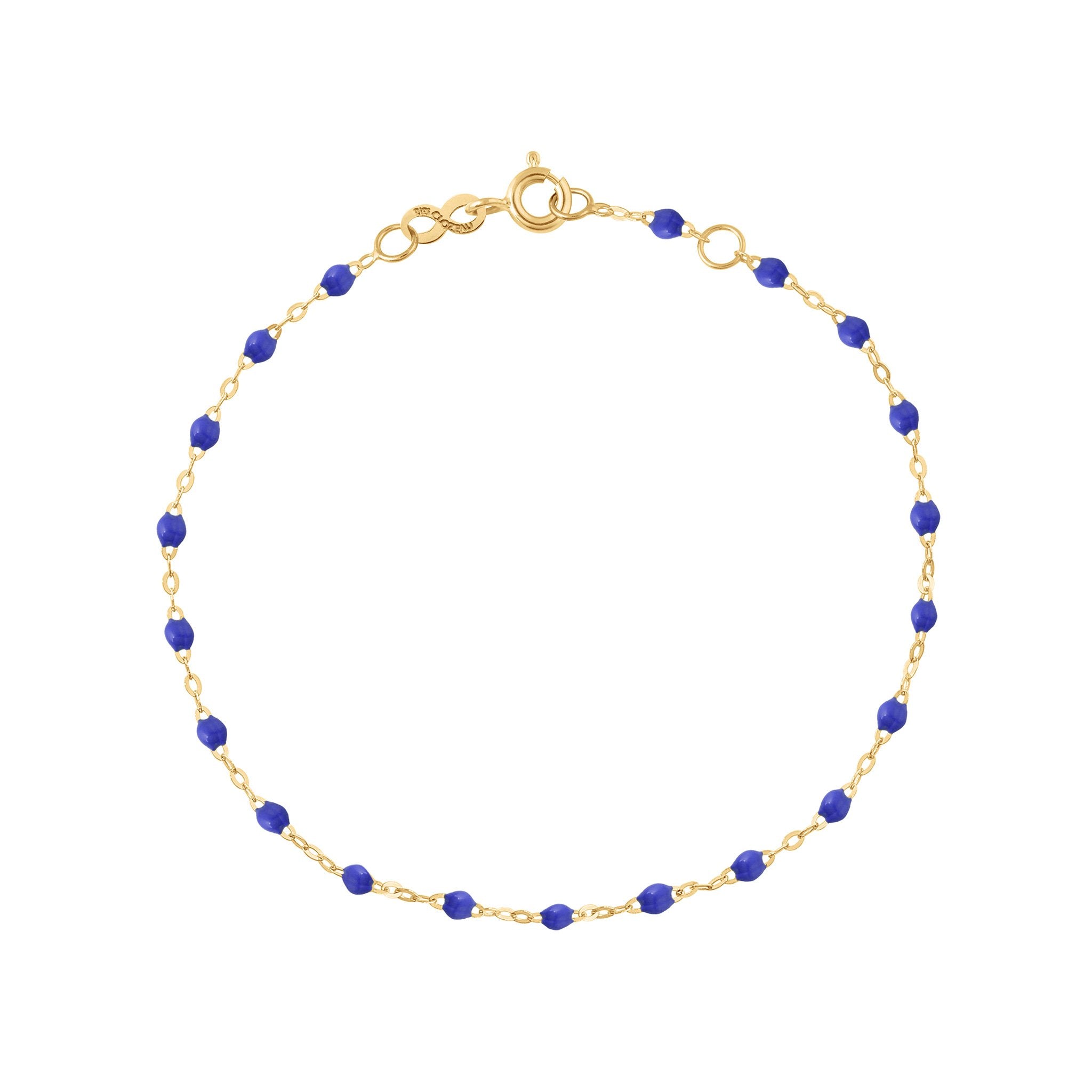 Bracelet bleuet Classique Gigi, or jaune, 17 cm